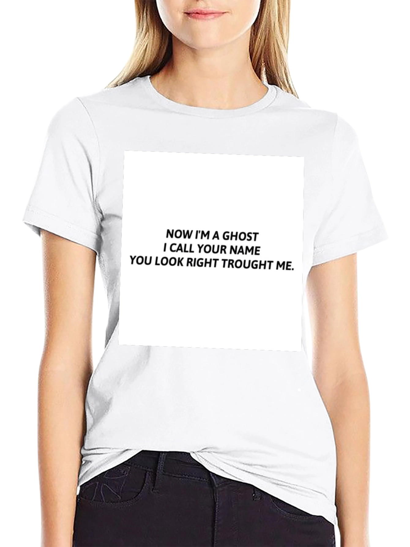 Ghost Lyric T-Shirt - Black Cotton Tee