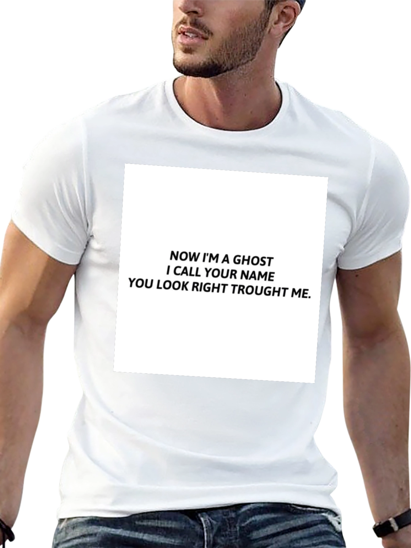 Ghost Lyric T-Shirt - Black Cotton Tee