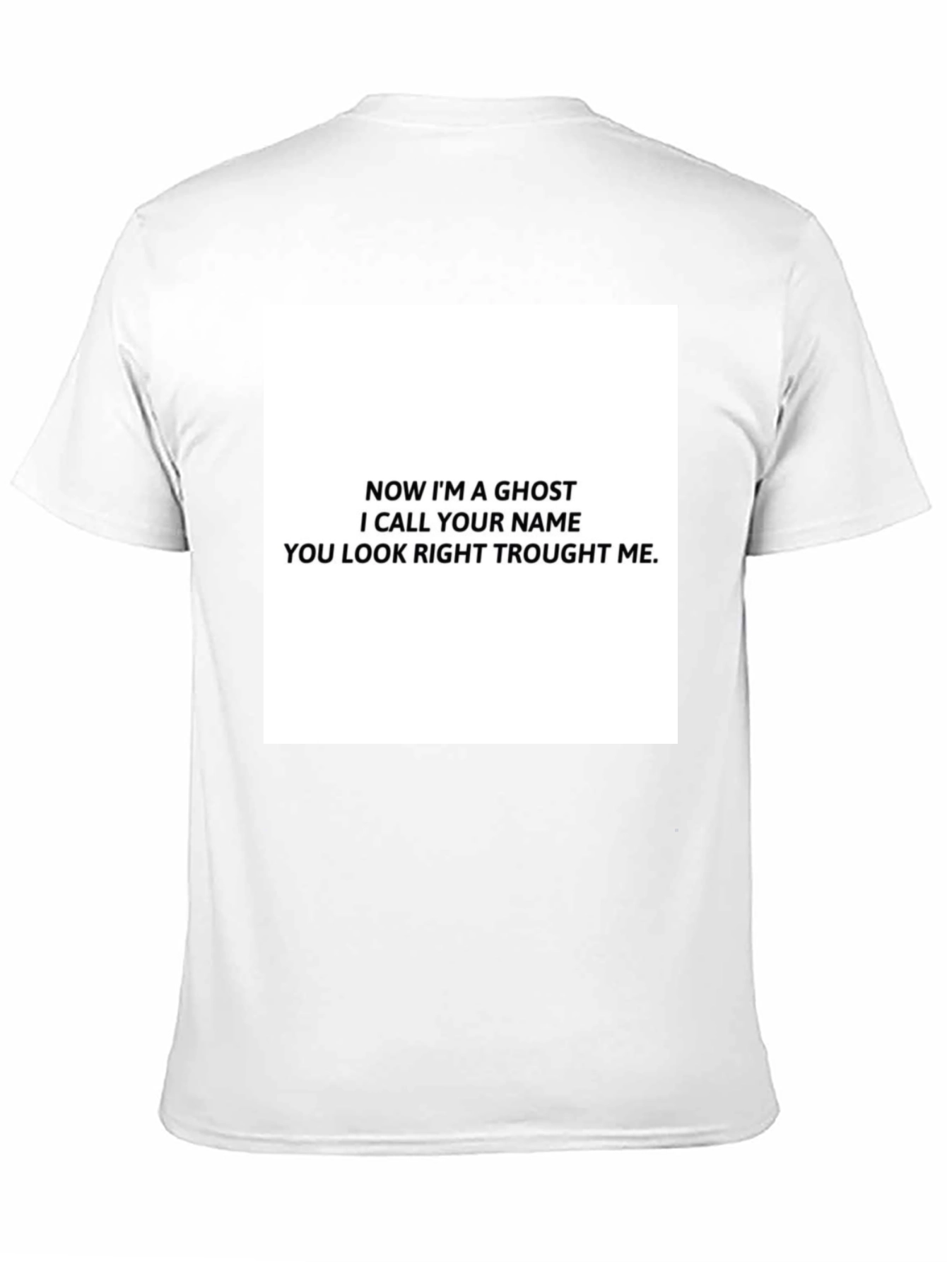 Ghost Lyric T-Shirt - Black Cotton Tee