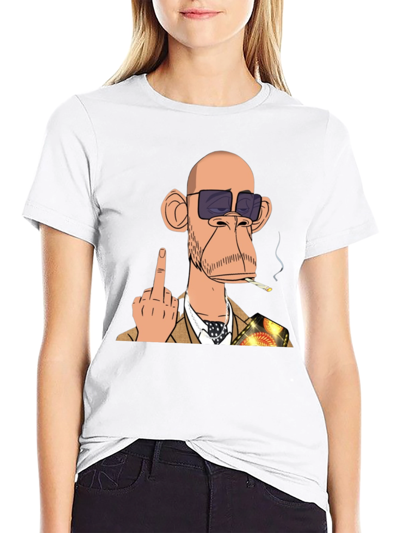 Bored Ape Flipping T-Shirt - Edgy Style