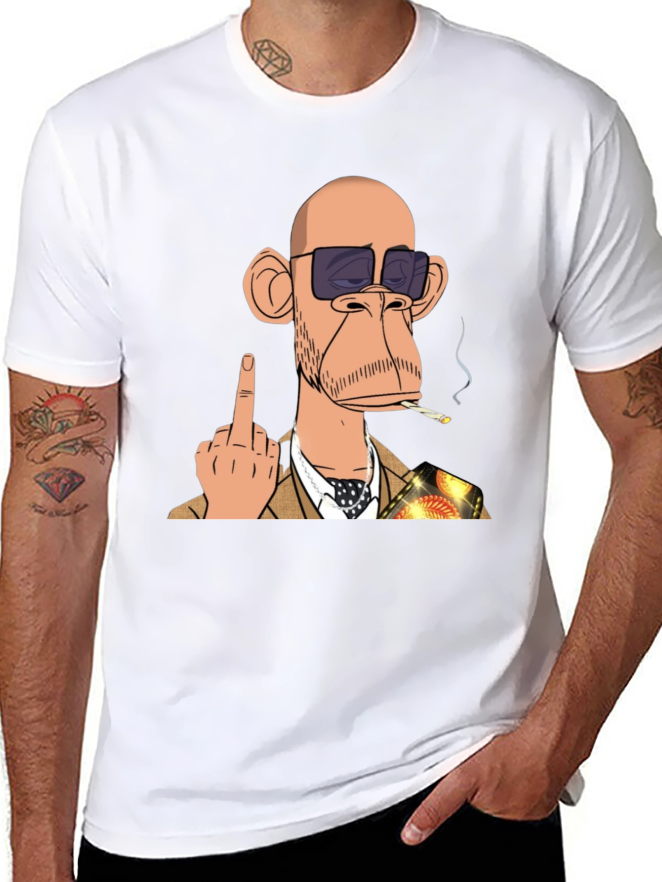 Bored Ape Flipping T-Shirt - Edgy Style