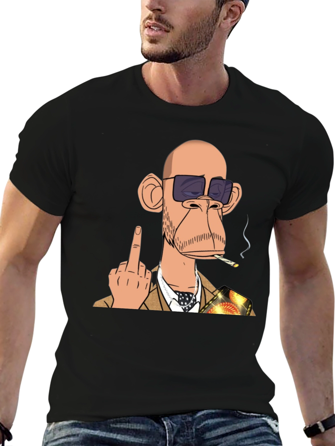 Bored Ape Flipping T-Shirt - Edgy Style