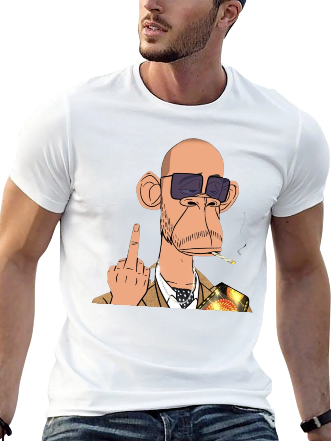 Bored Ape Flipping T-Shirt - Edgy Style