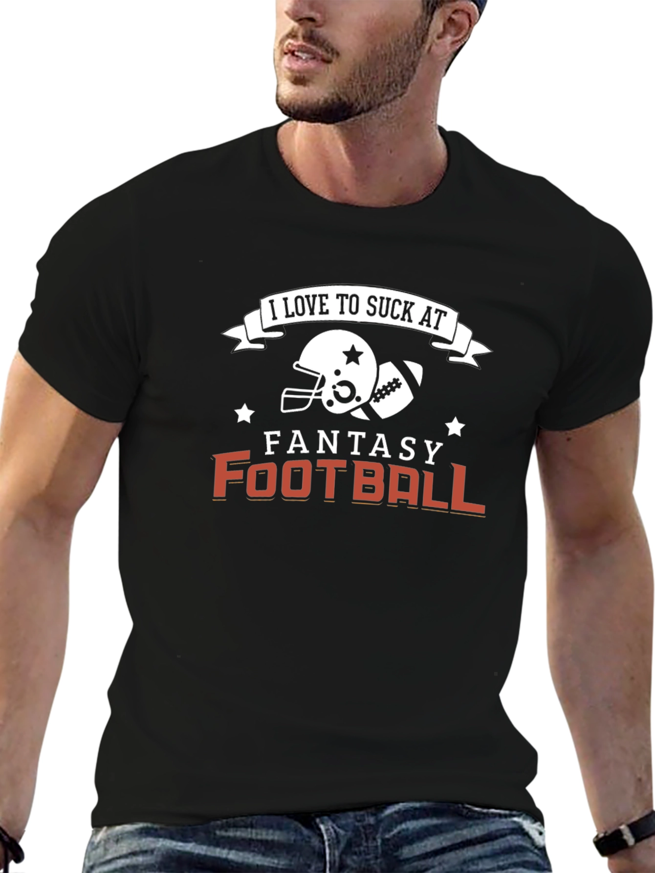 Fantasy Football T-Shirt - I Love To Suck At