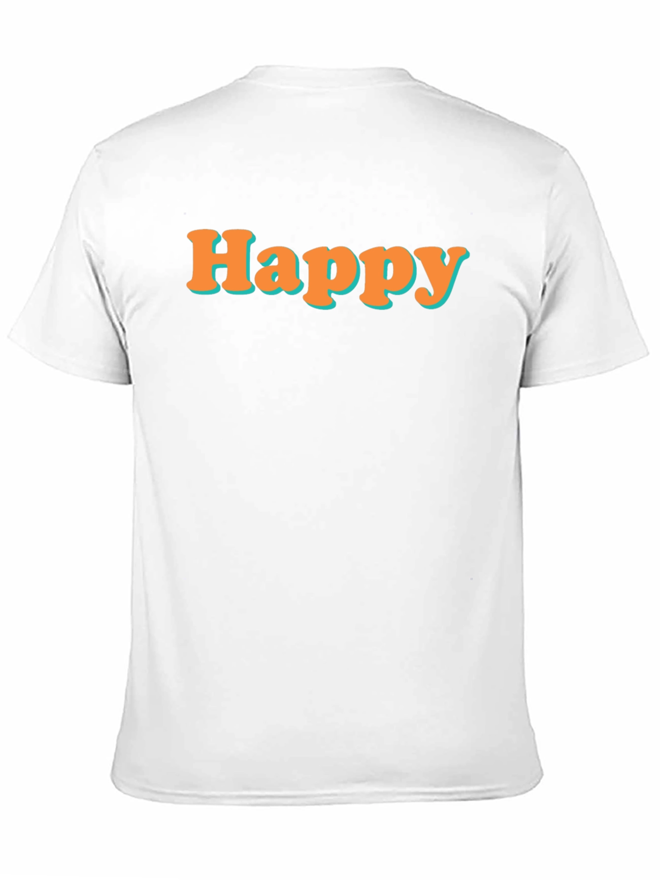 Happy Graphic Tee - Black Short Sleeve