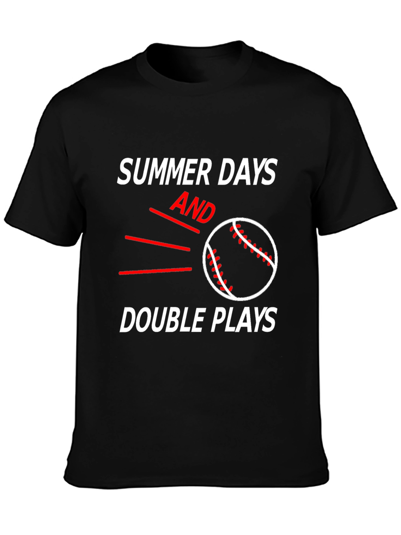 Summer Days and Double Plays Baseball T-Shirt