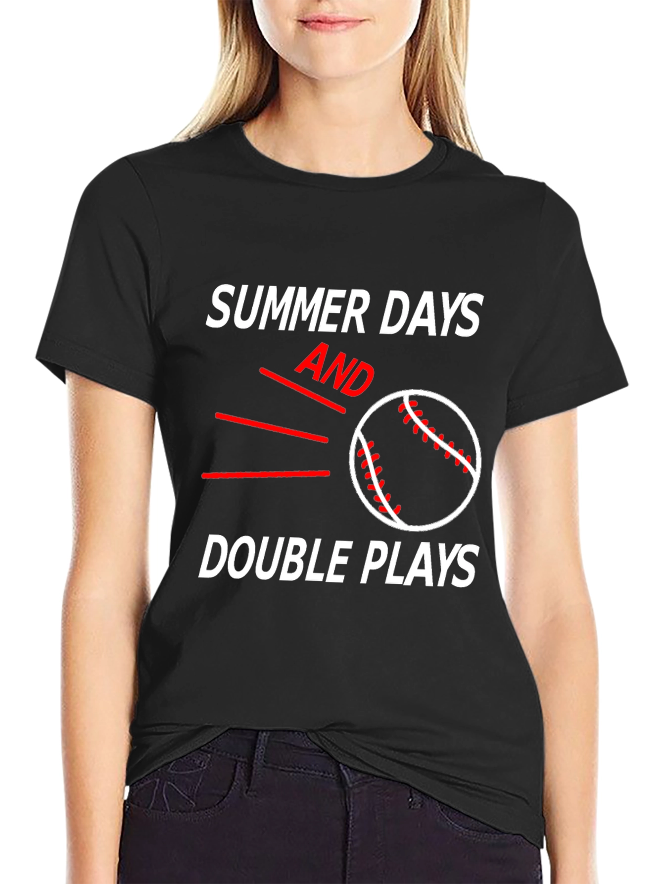 Summer Days and Double Plays Baseball T-Shirt
