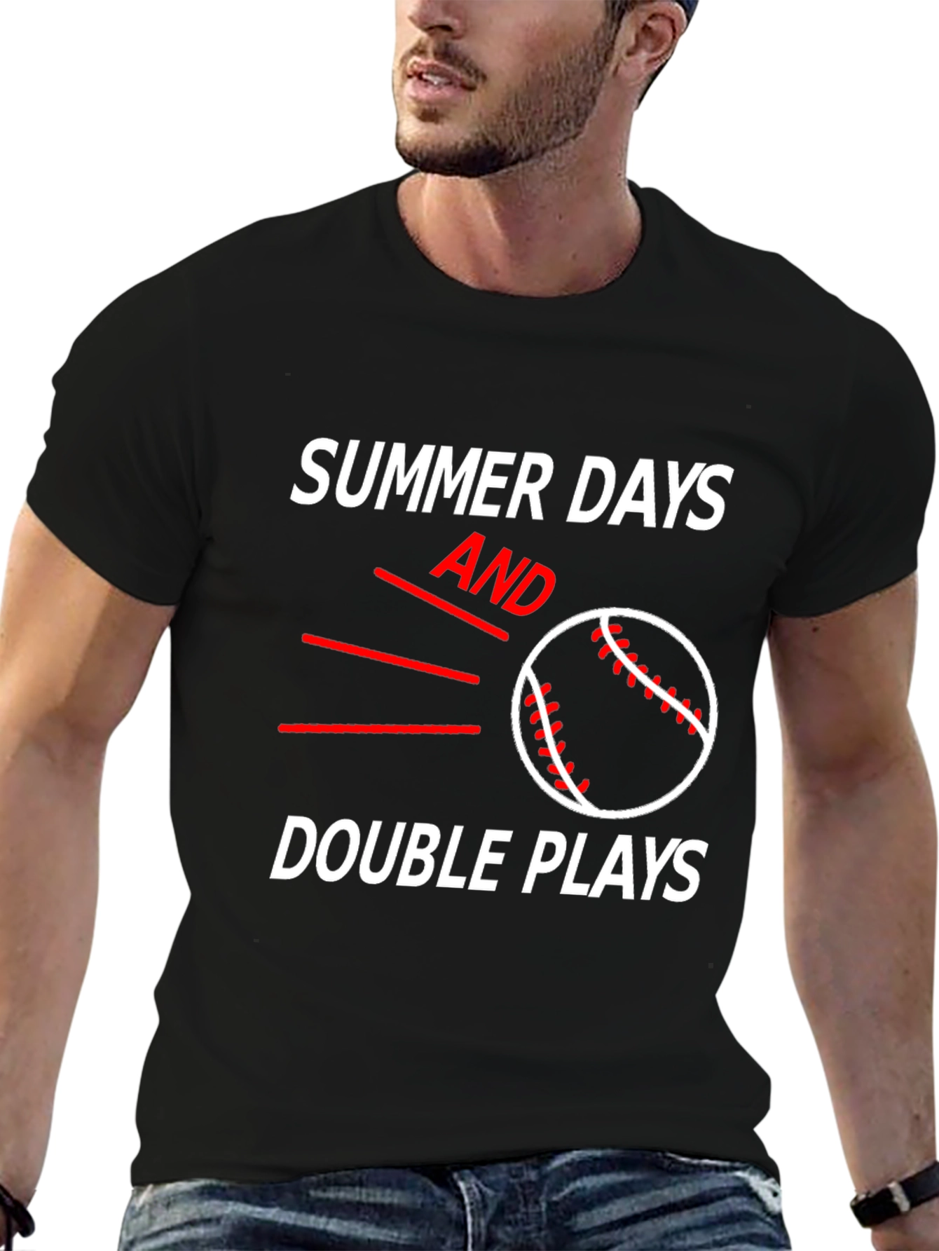 Summer Days and Double Plays Baseball T-Shirt