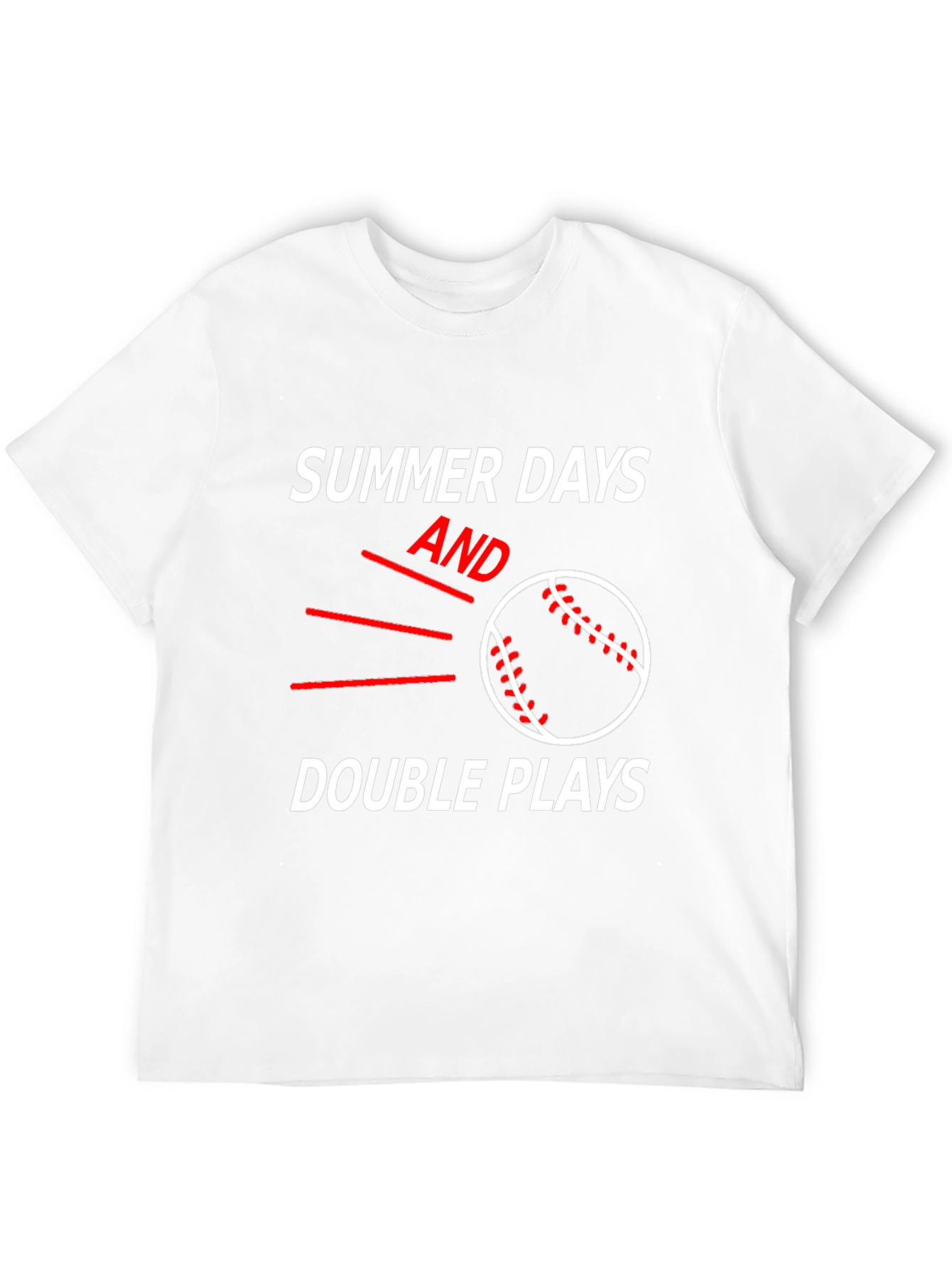 Summer Days and Double Plays Baseball T-Shirt