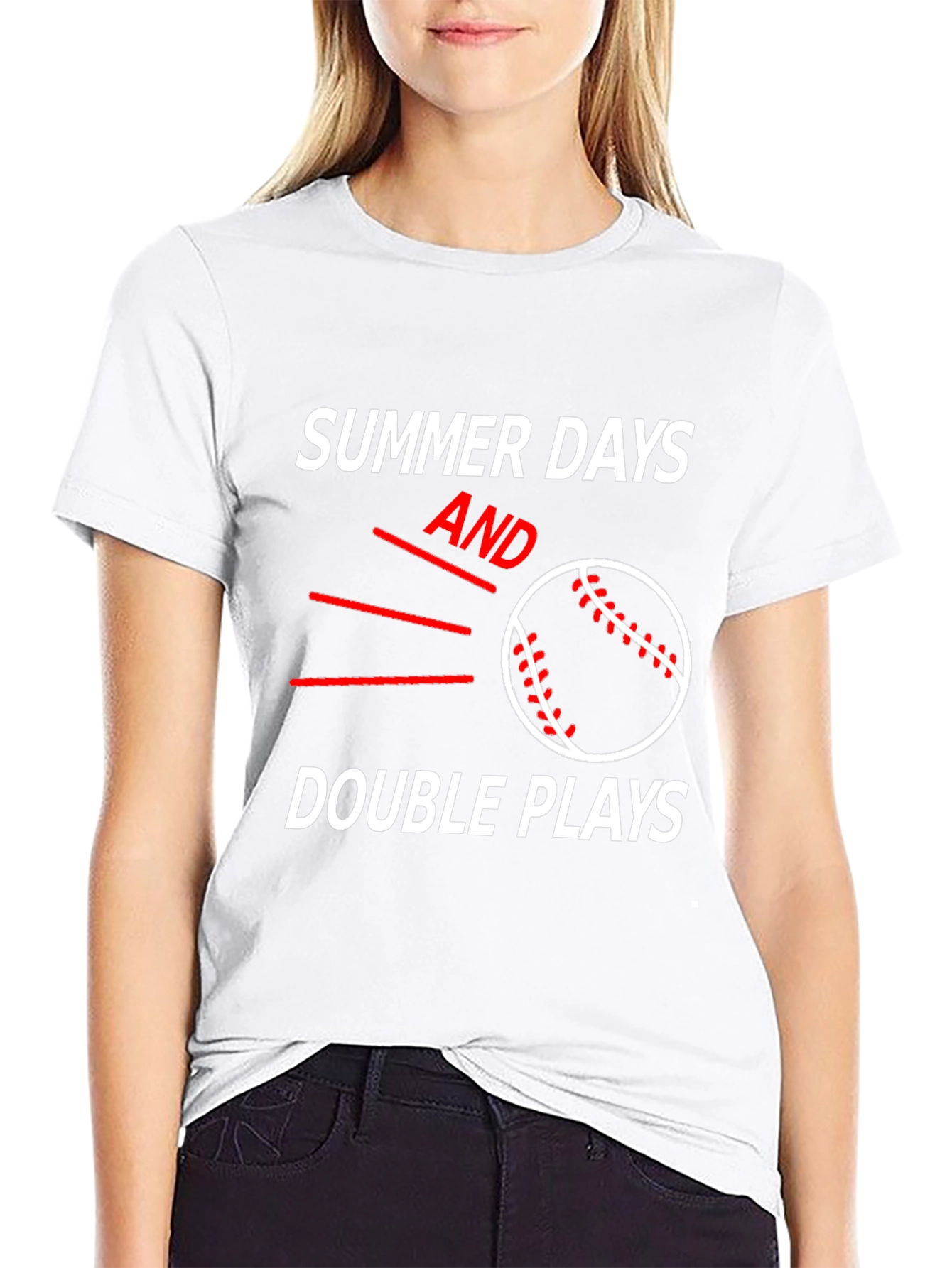 Summer Days and Double Plays Baseball T-Shirt