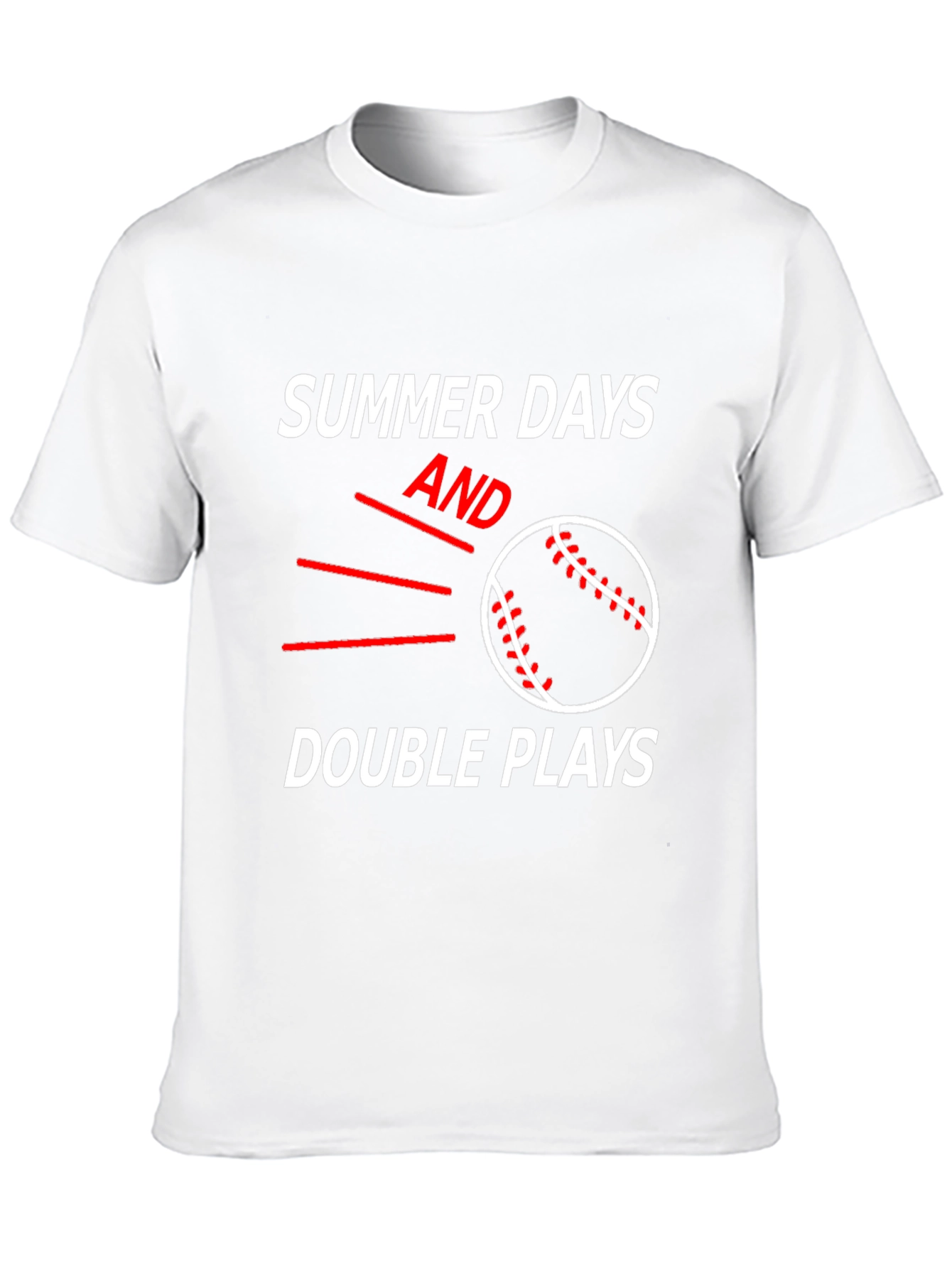 Summer Days and Double Plays Baseball T-Shirt