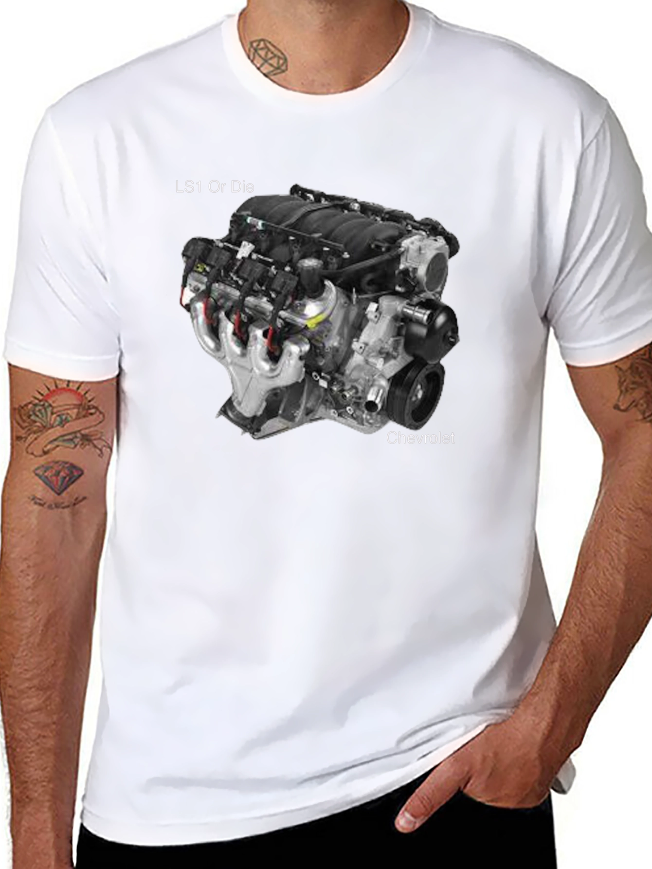 LS1 Engine T-Shirt - Chevrolet Power