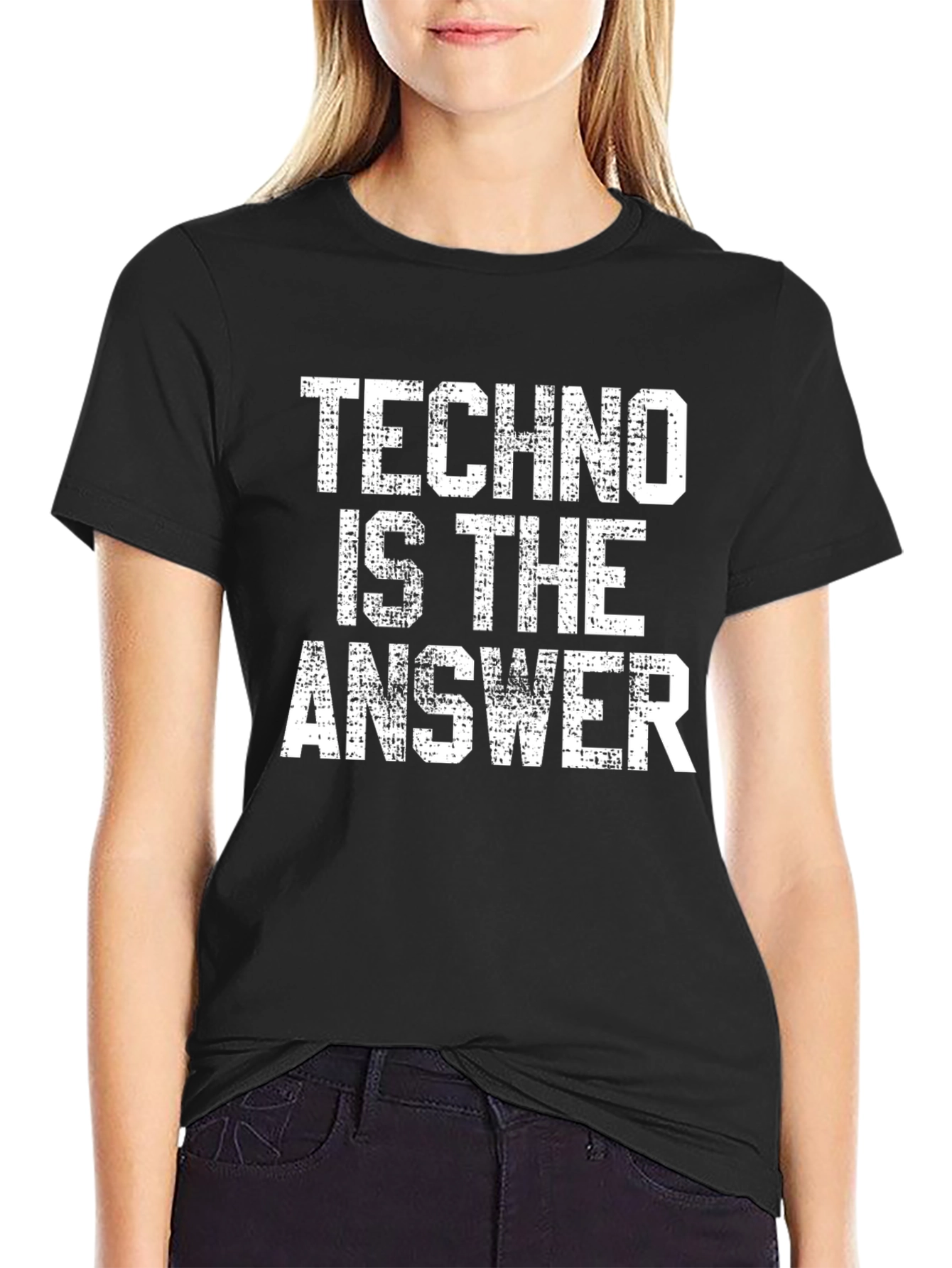 Techno is the Answer Graphic T-Shirt