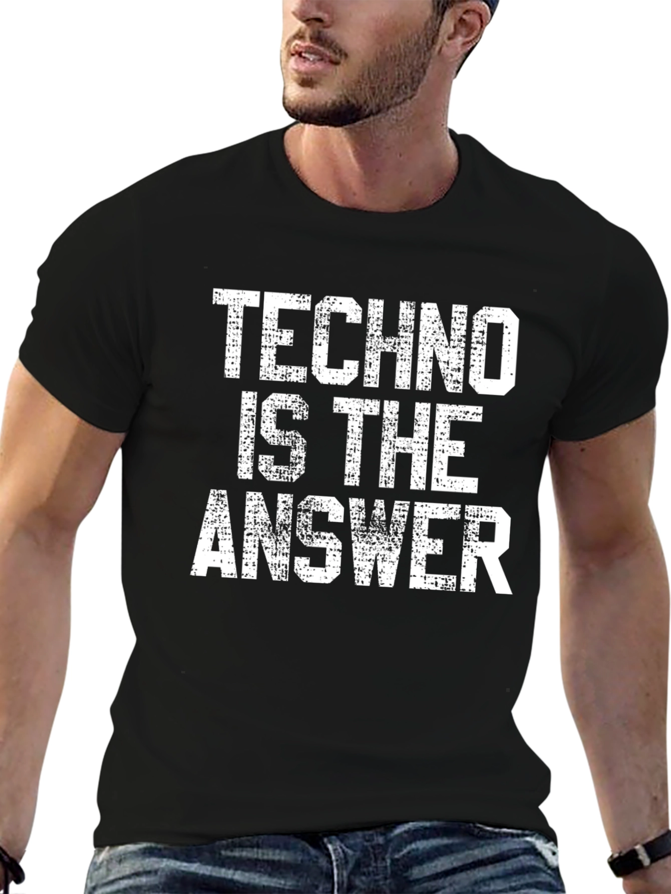 Techno is the Answer Graphic T-Shirt