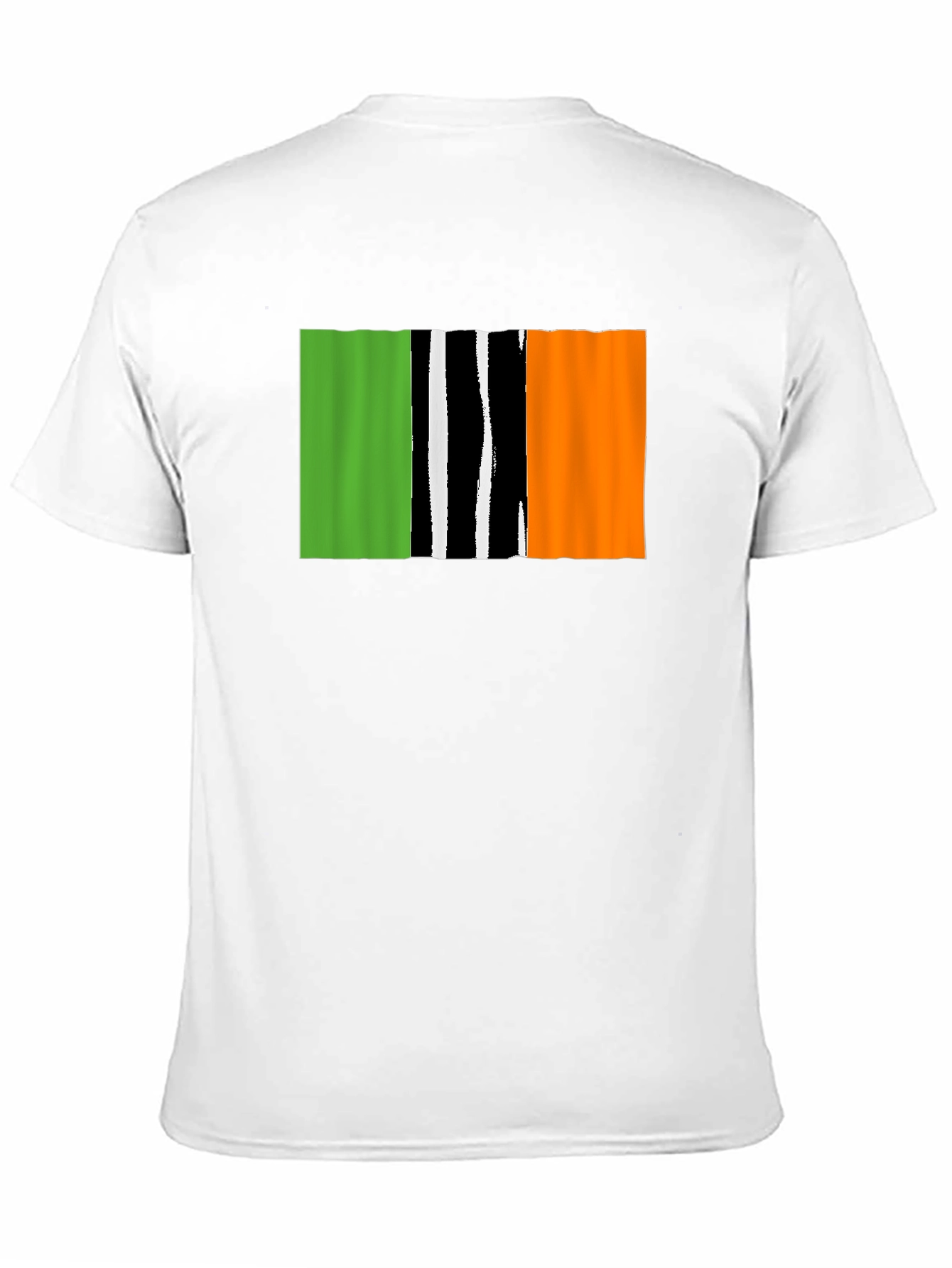 Irish Flag T-Shirt - Black Crew Neck Tee