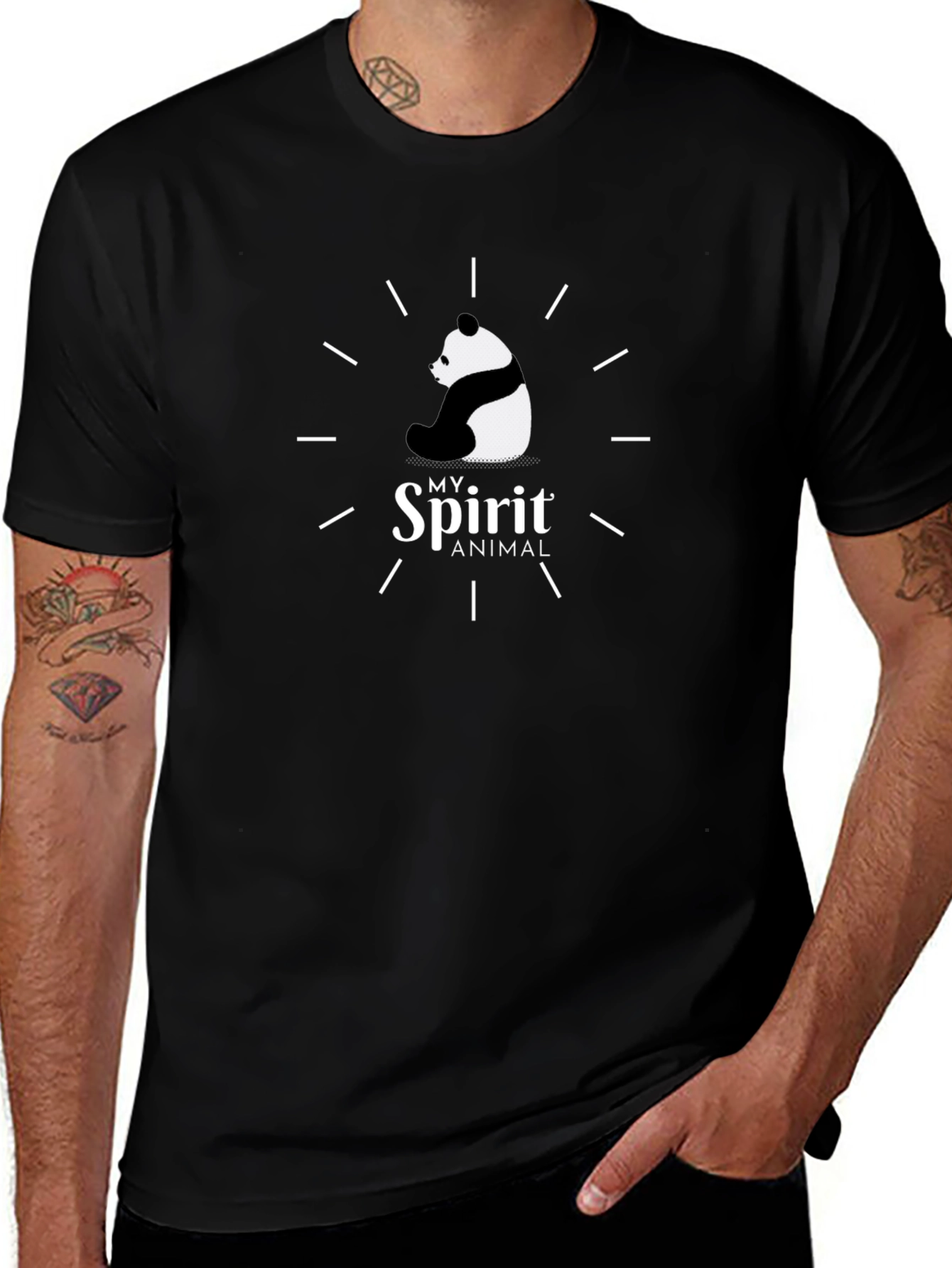 My Spirit Animal Panda Bear Graphic T-Shirt
