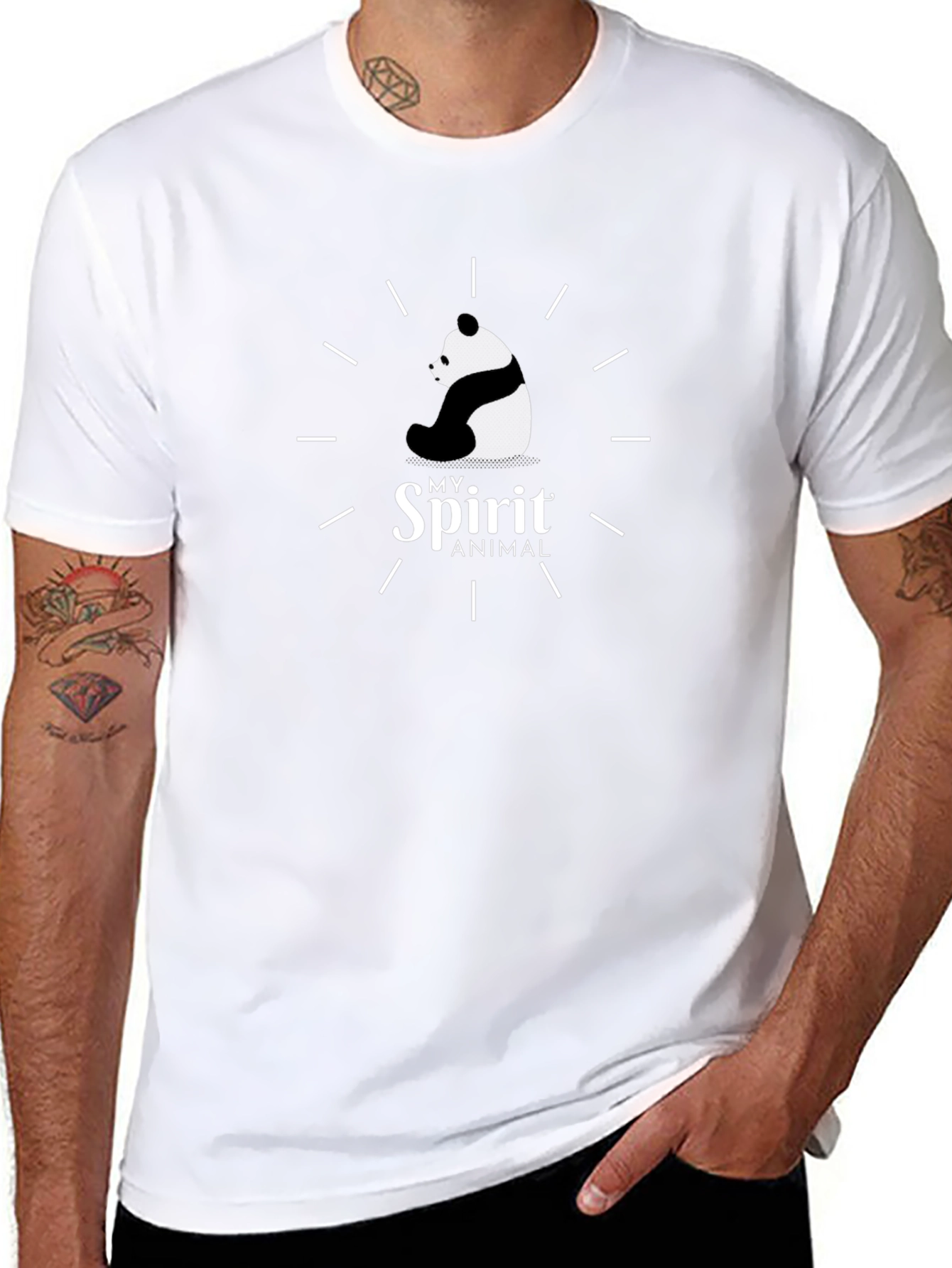 My Spirit Animal Panda Bear Graphic T-Shirt