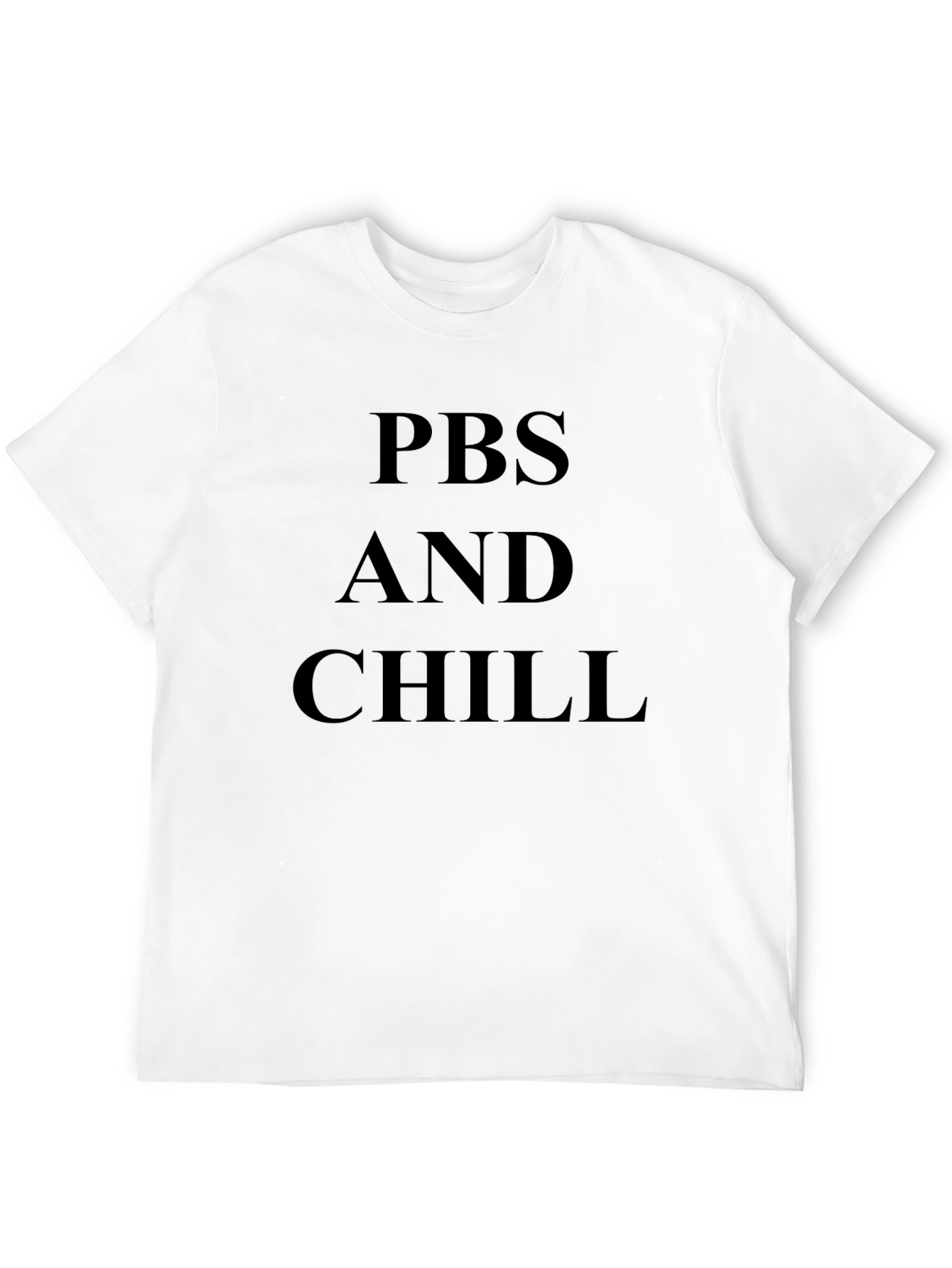 PBS and Chill Black Graphic Tee