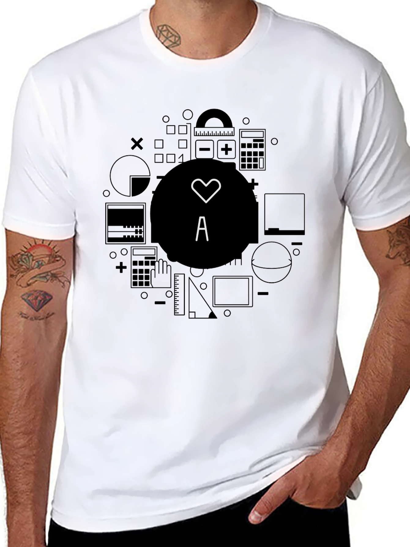 Math Love T-Shirt - Cool Graphic Tee