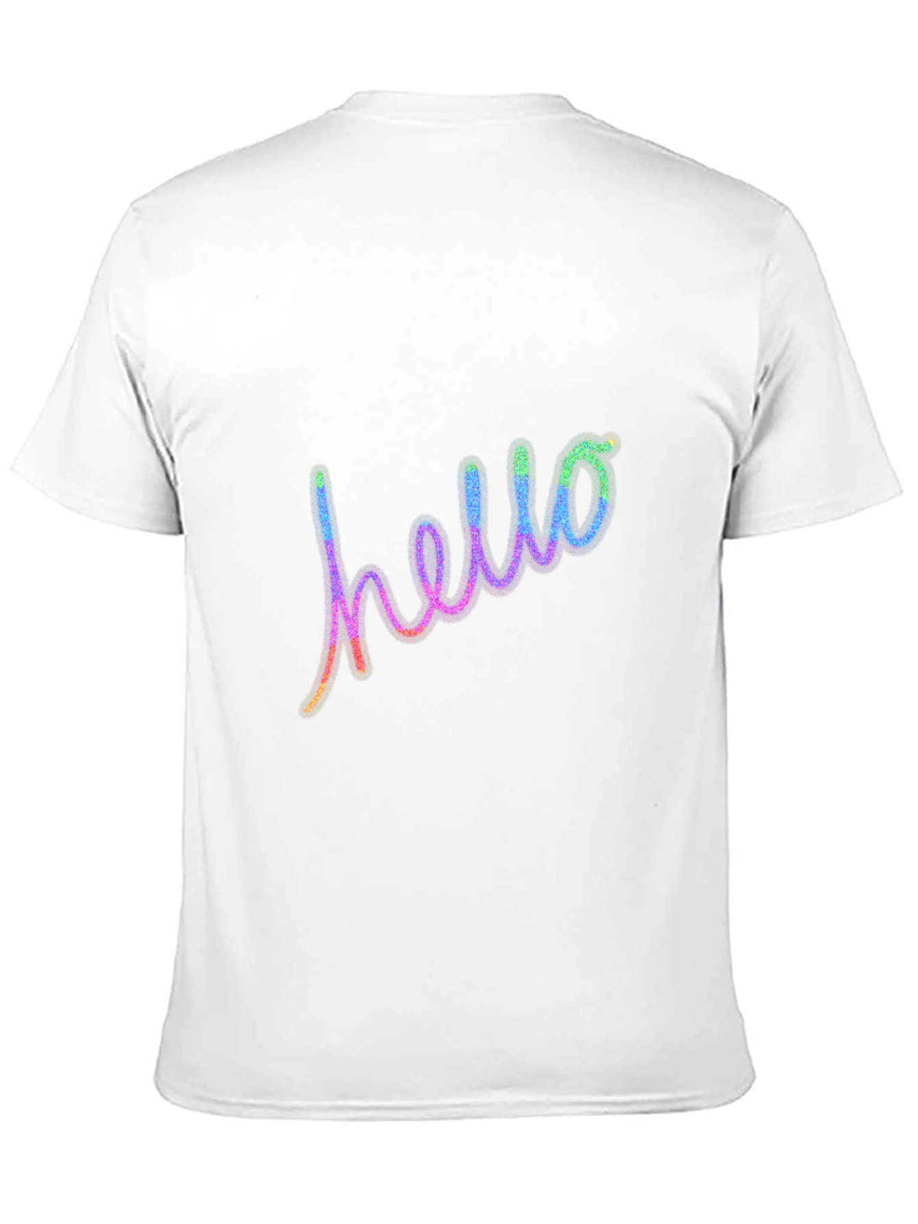 Hello Graphic Tee - Casual Cotton Blend T-Shirt