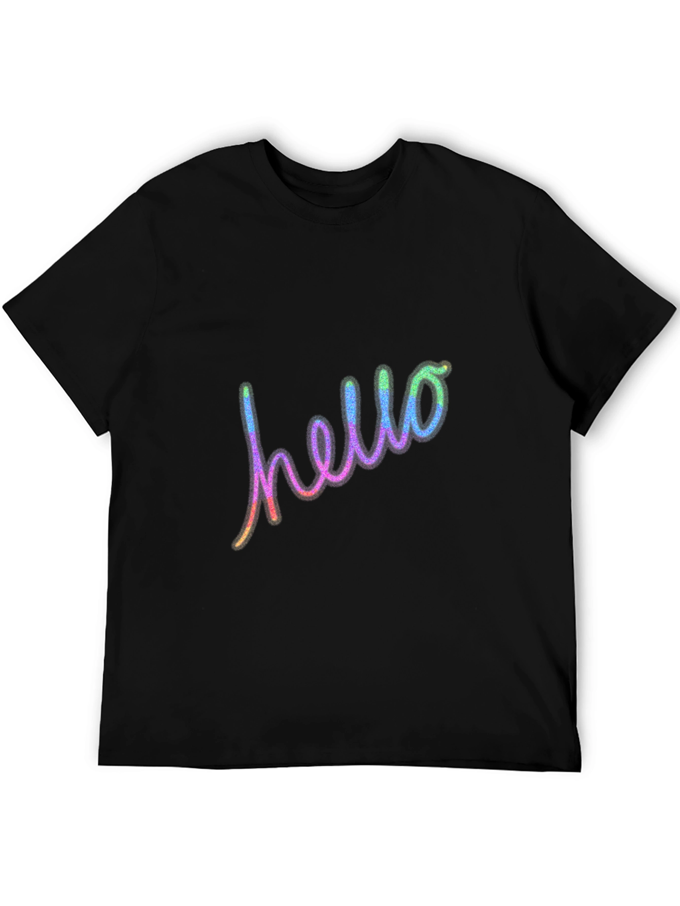 Hello Graphic Tee - Casual Cotton Blend T-Shirt
