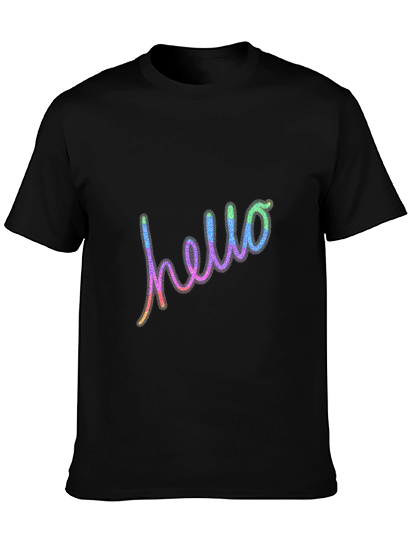 Hello Graphic Tee - Casual Cotton Blend T-Shirt