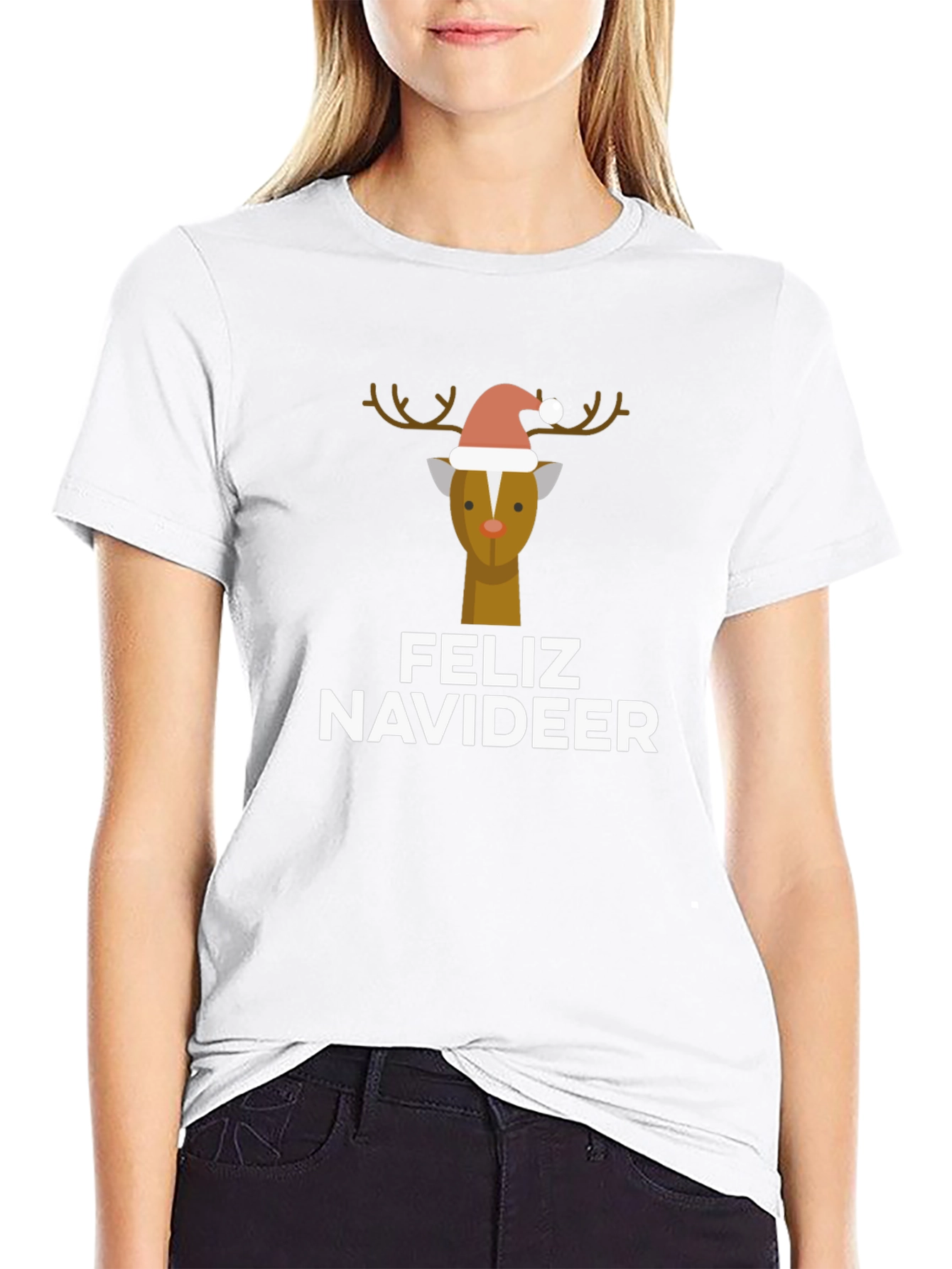 Feliz Navideer Holiday T-Shirt