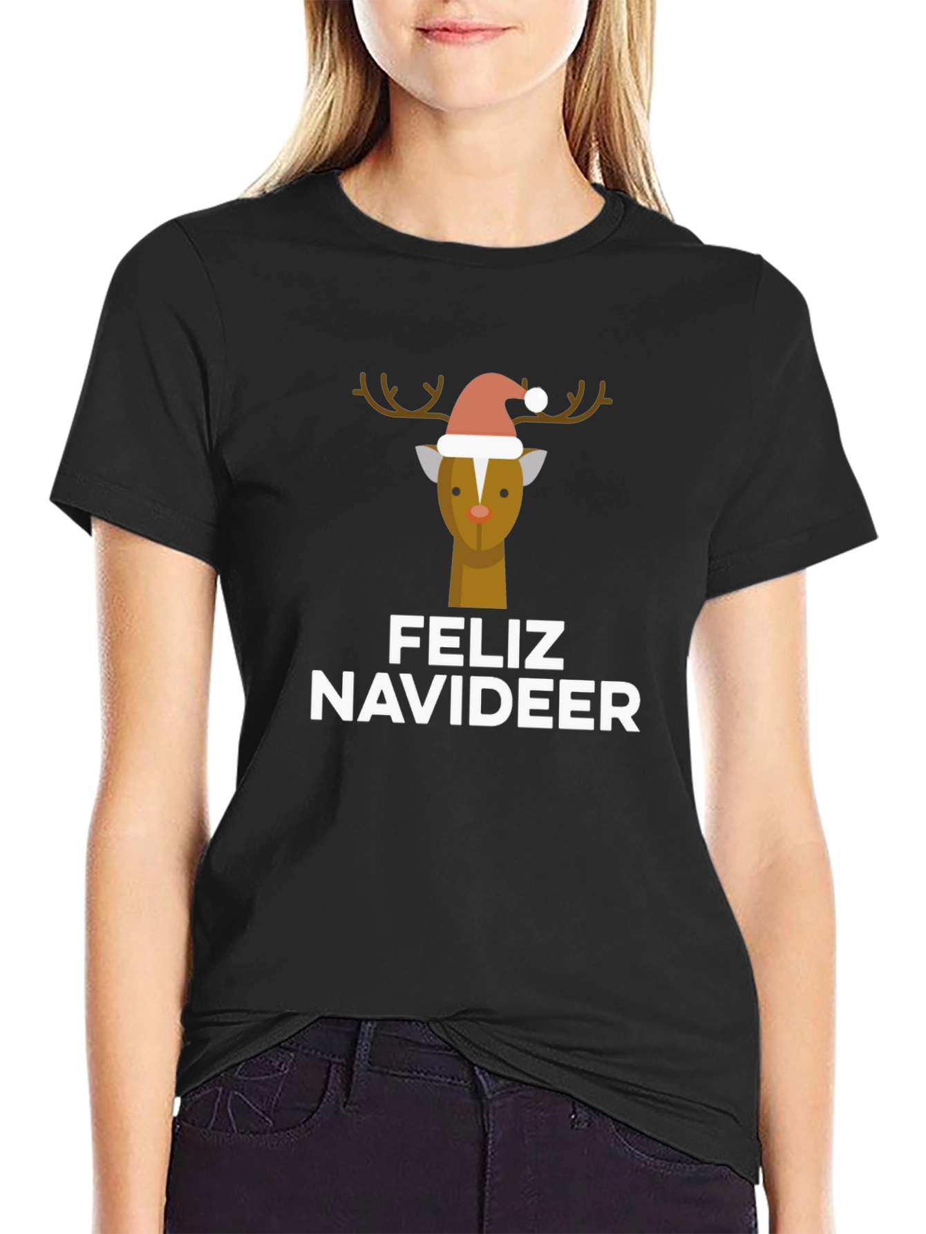 Feliz Navideer Holiday T-Shirt