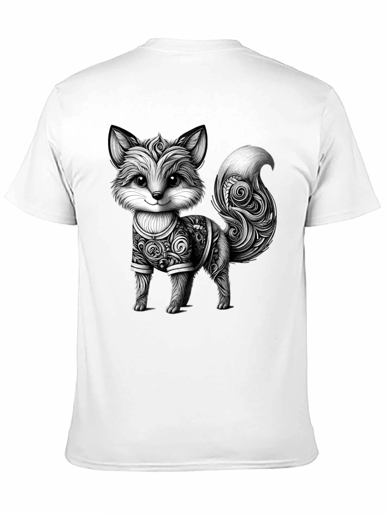 Cute Fox Graphic Tee - Stylish Black Shirt