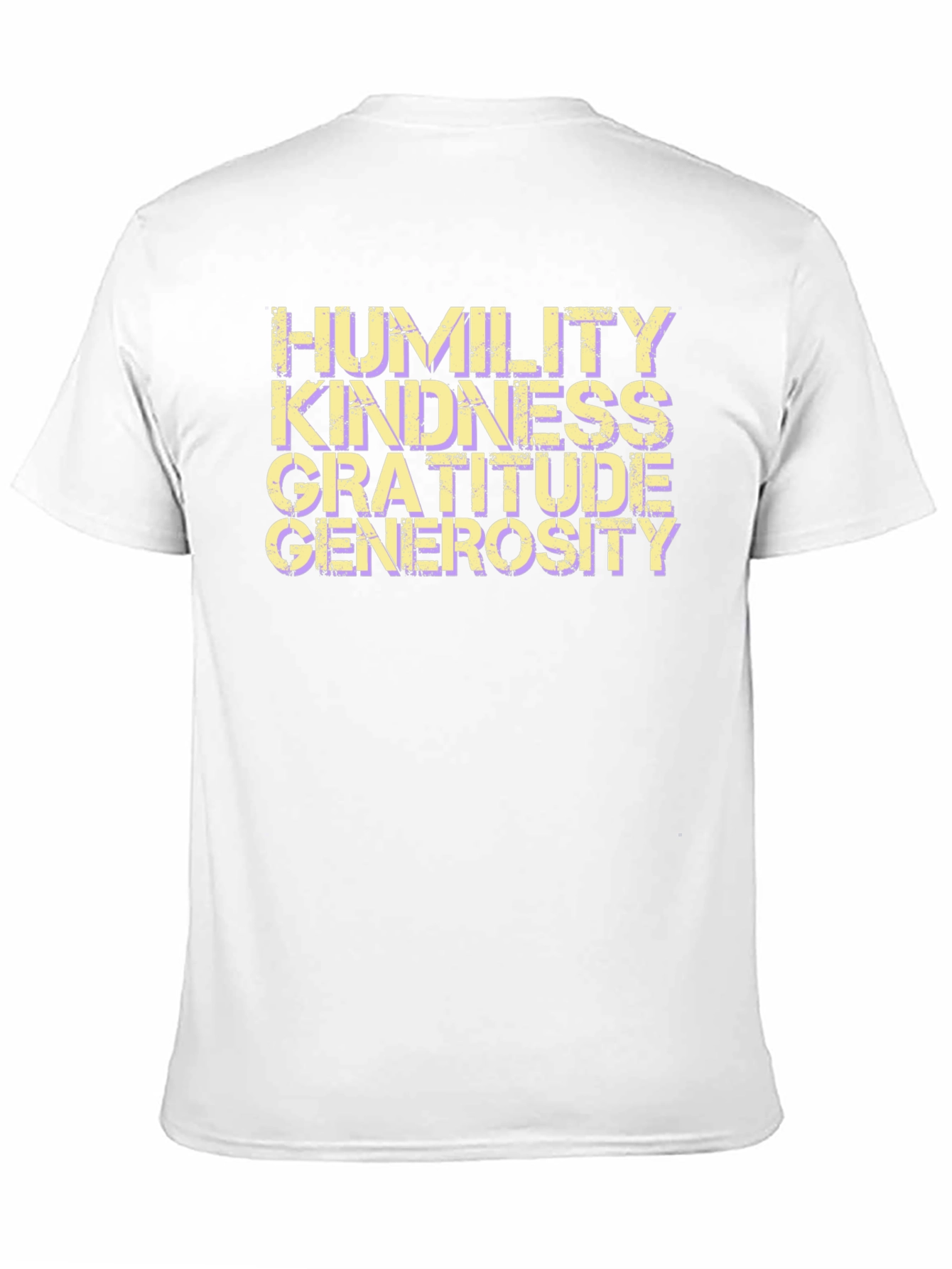 Humility Kindness Gratitude Generosity Black T-Shirt