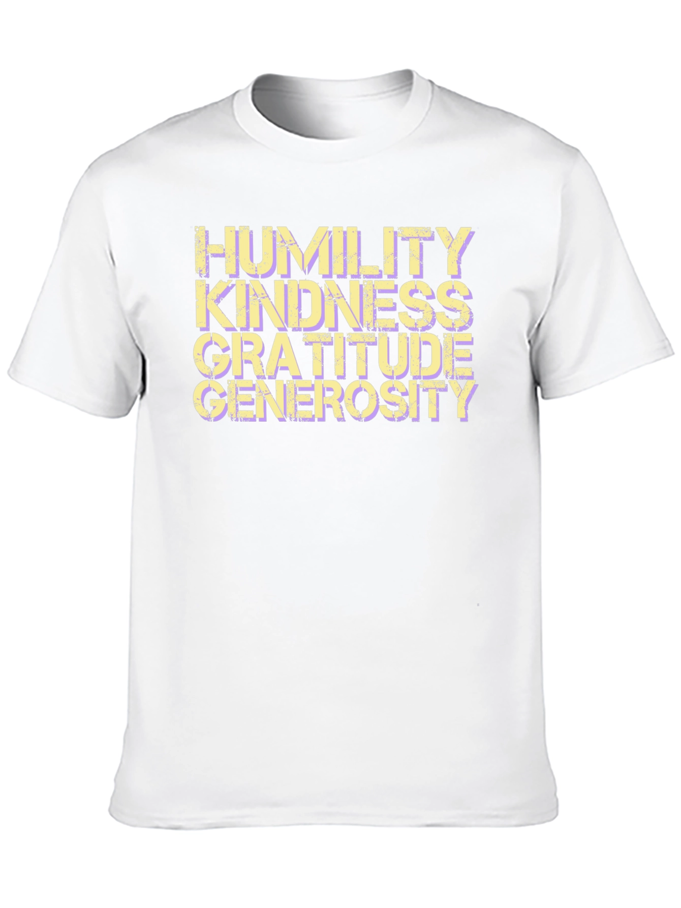 Humility Kindness Gratitude Generosity Black T-Shirt