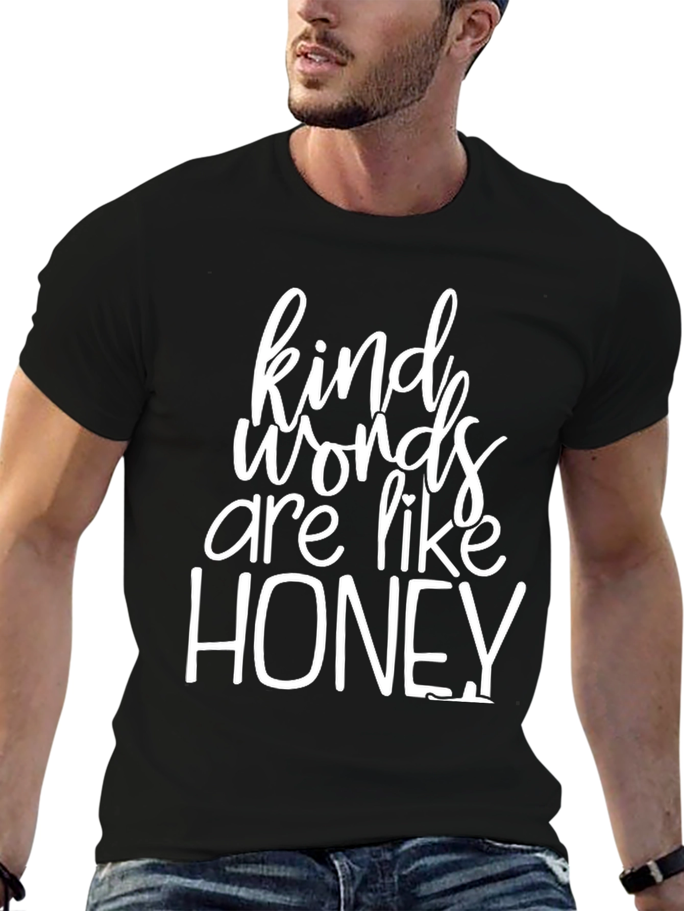 Kind Words Are Like Honey Black T-Shirt