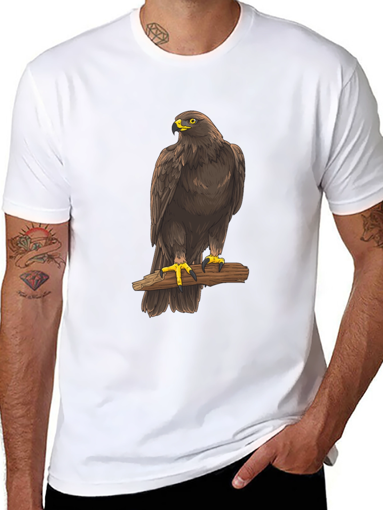 Eagle Graphic Tee - Mens Black T-Shirt