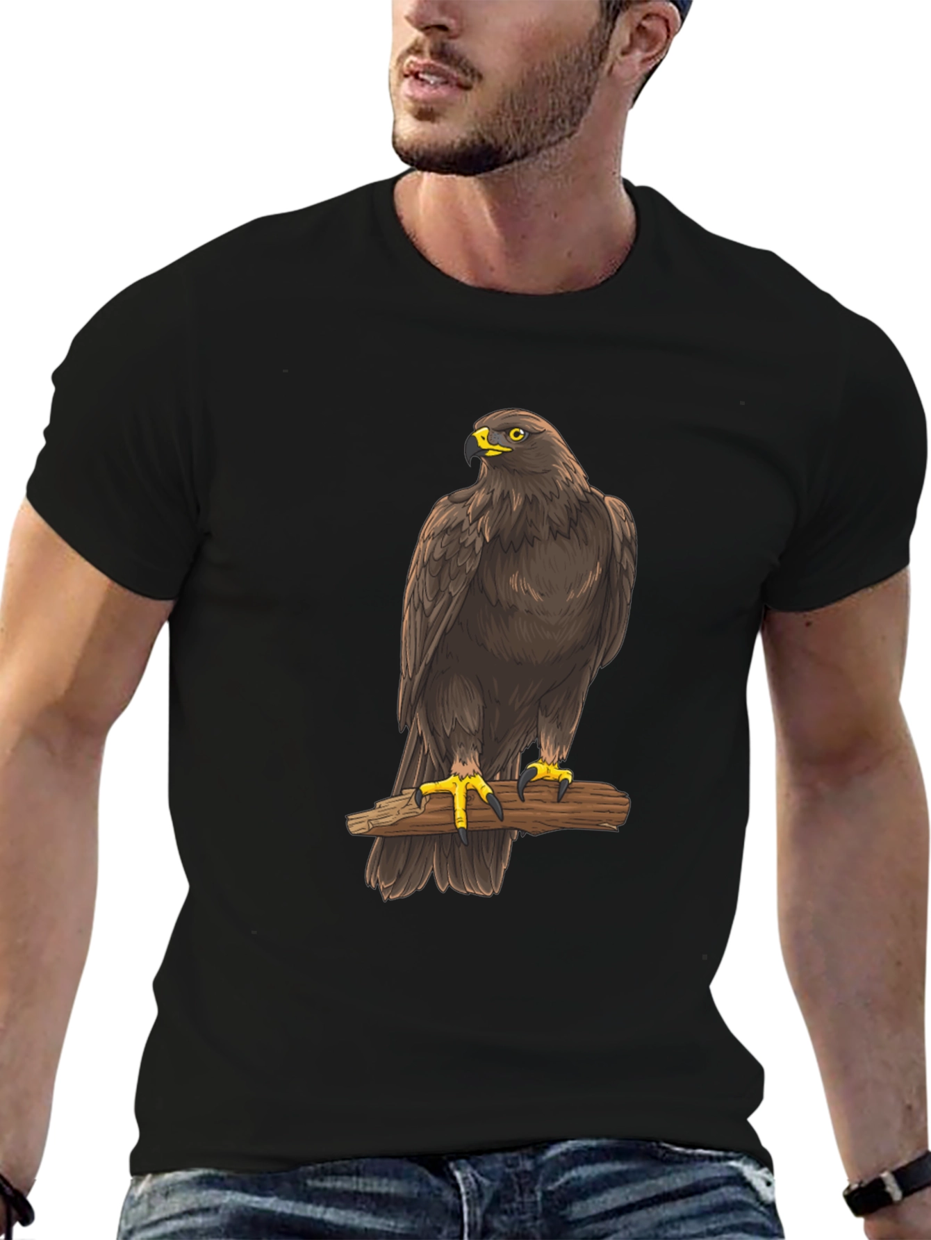Eagle Graphic Tee - Mens Black T-Shirt