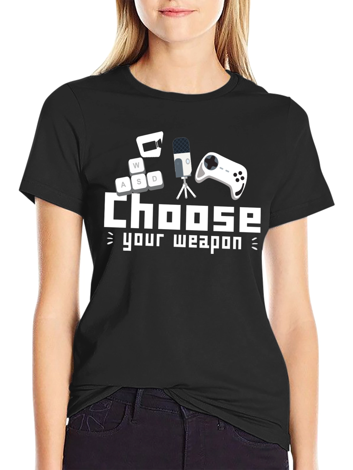 Choose Your Weapon Gamer T-Shirt - Black