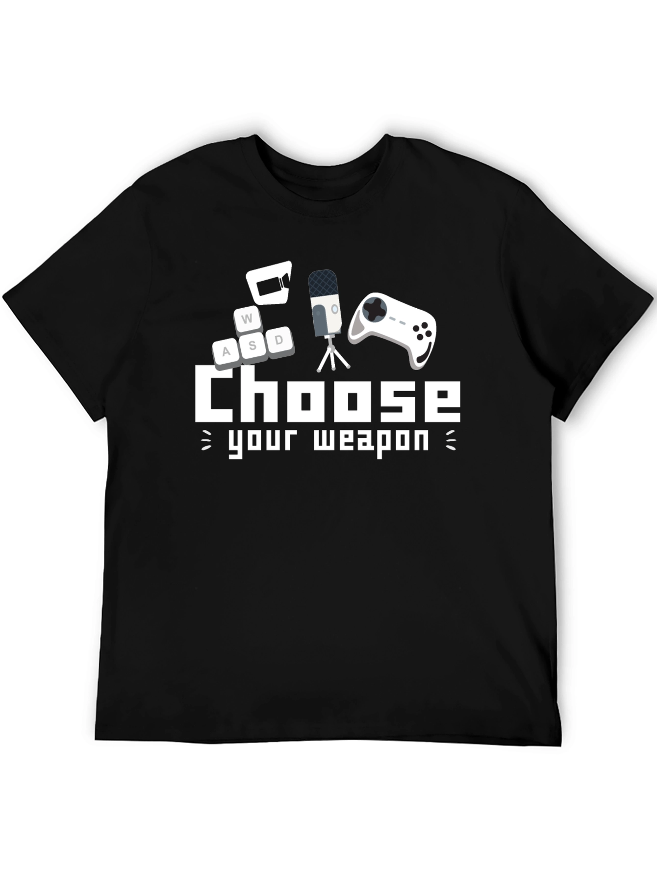 Choose Your Weapon Gamer T-Shirt - Black