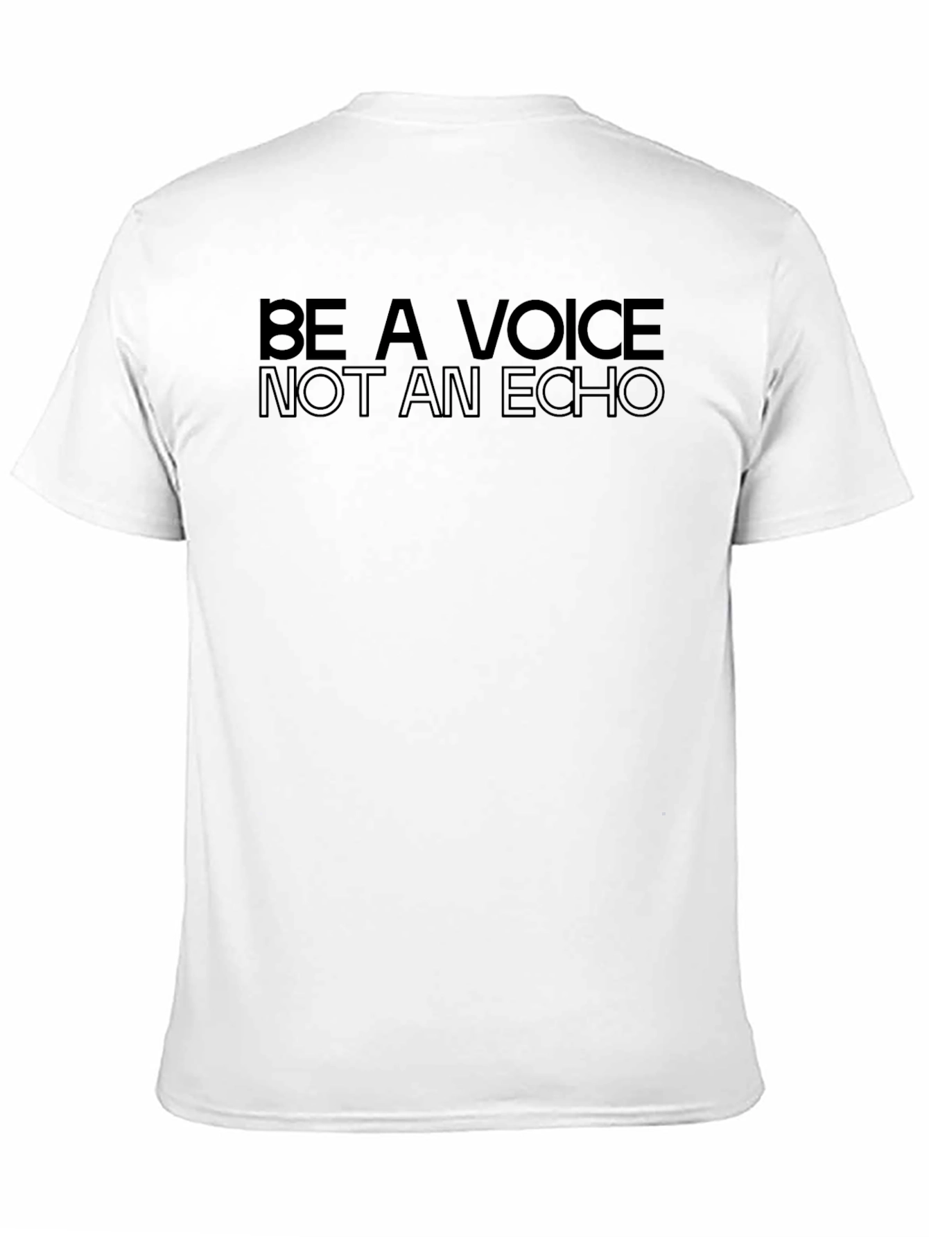 Be A Voice Not An Echo Black Tee
