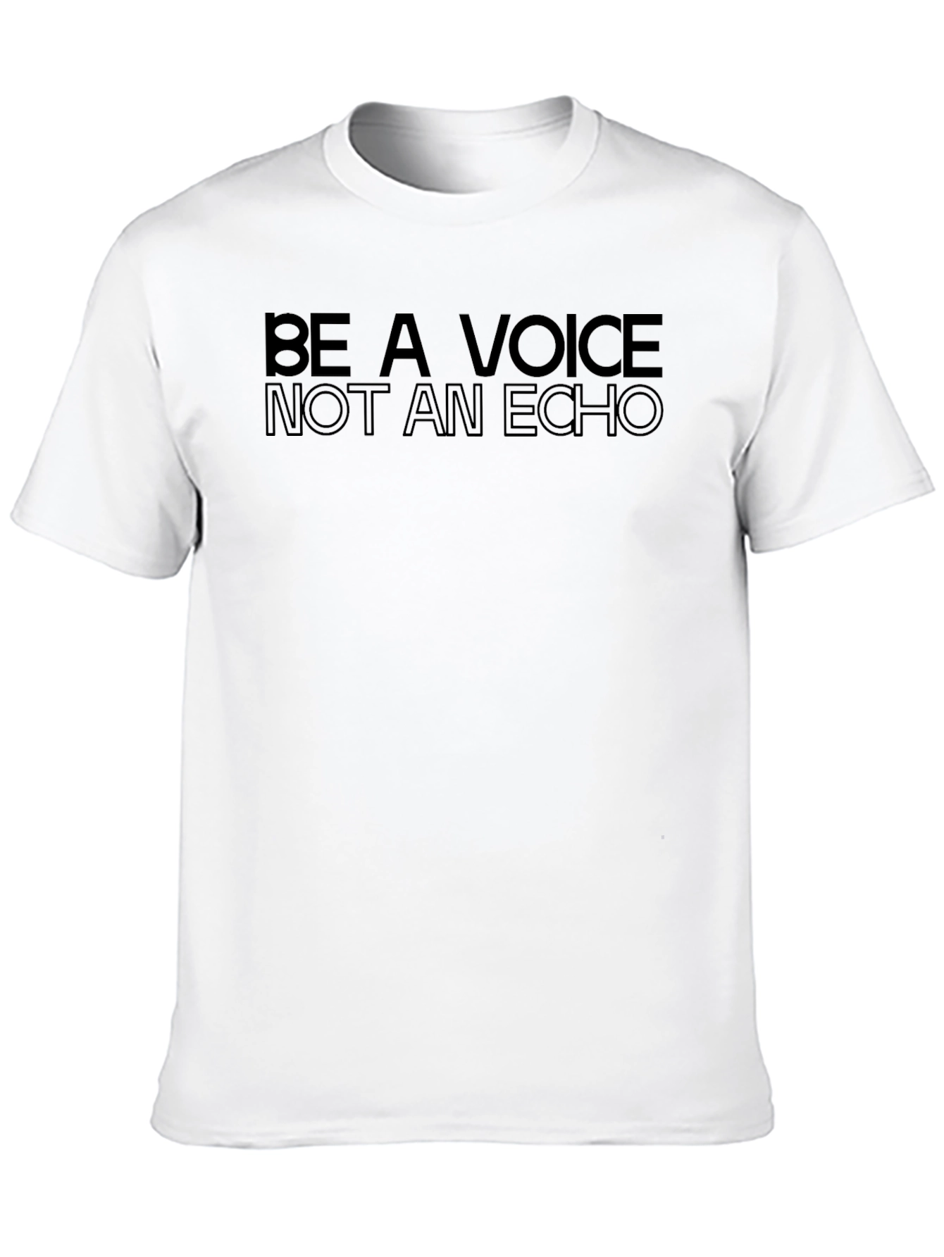 Be A Voice Not An Echo Black Tee