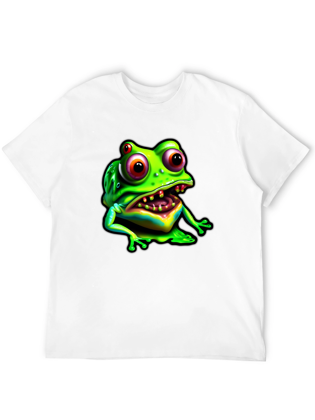 Frog Graphic Tee - Black Cotton Comfort