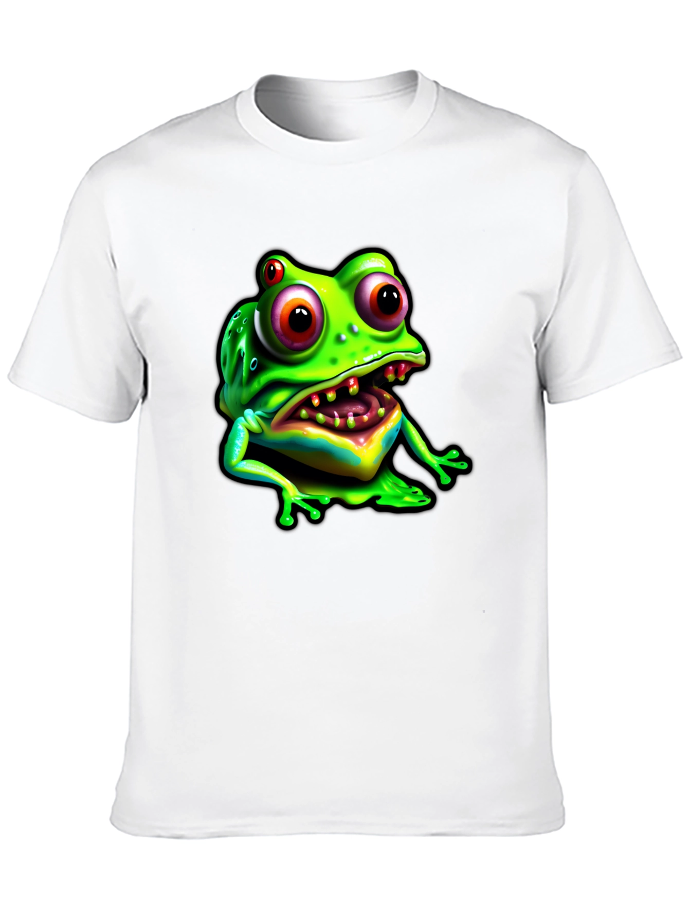 Frog Graphic Tee - Black Cotton Comfort