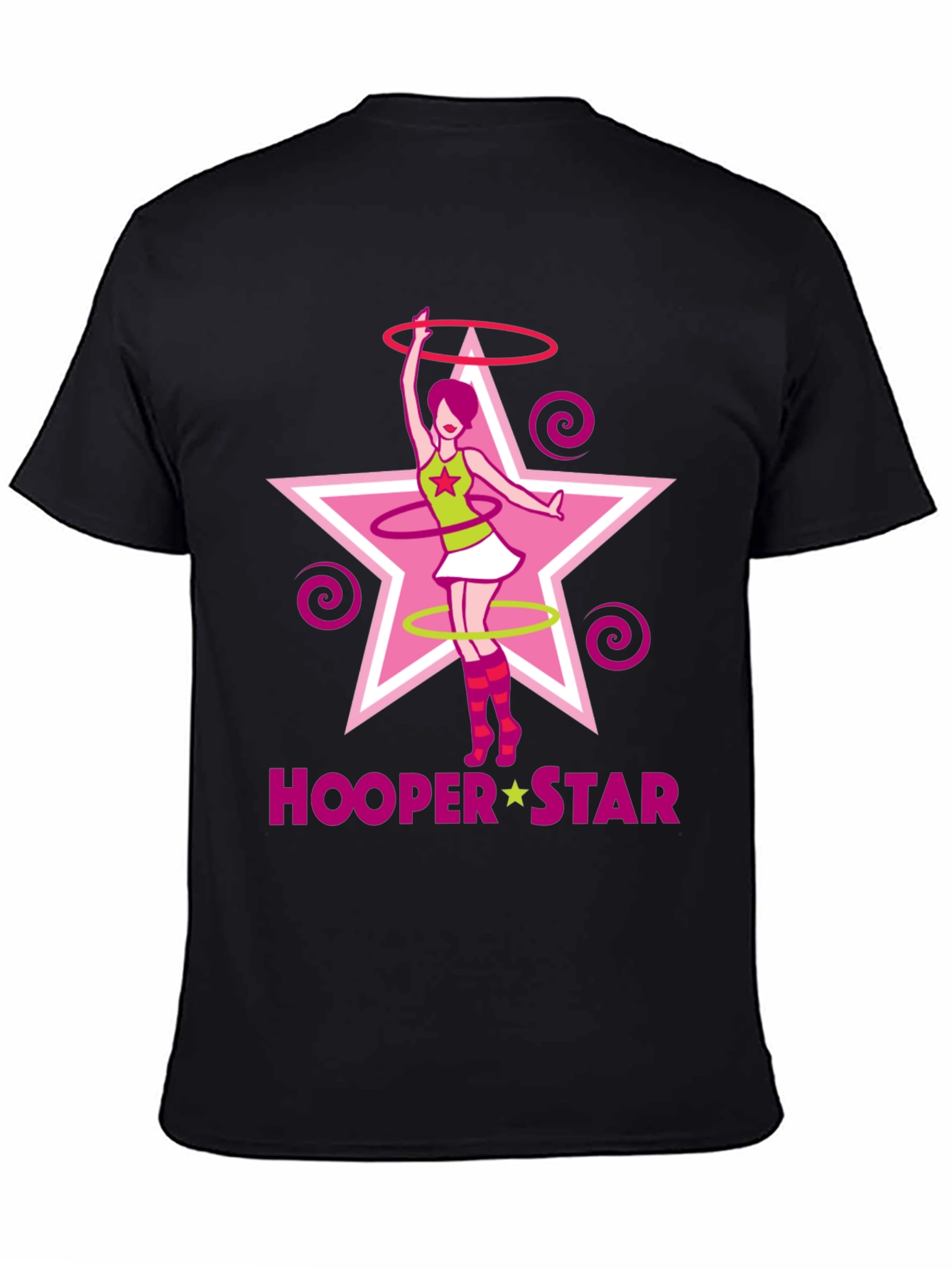 Hooper Star Graphic T-Shirt - Black Cotton Tee