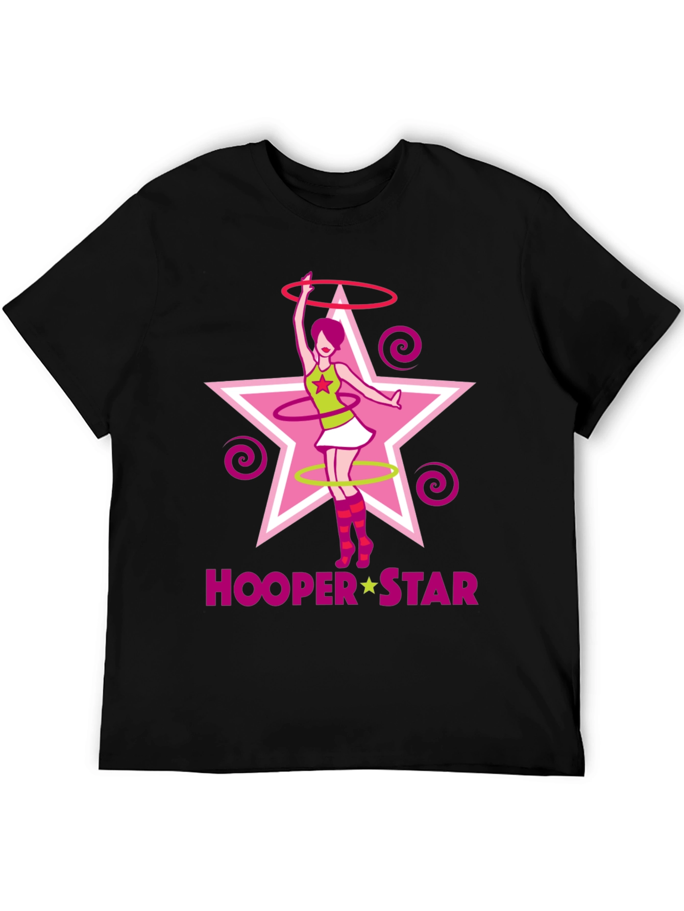 Hooper Star Graphic T-Shirt - Black Cotton Tee