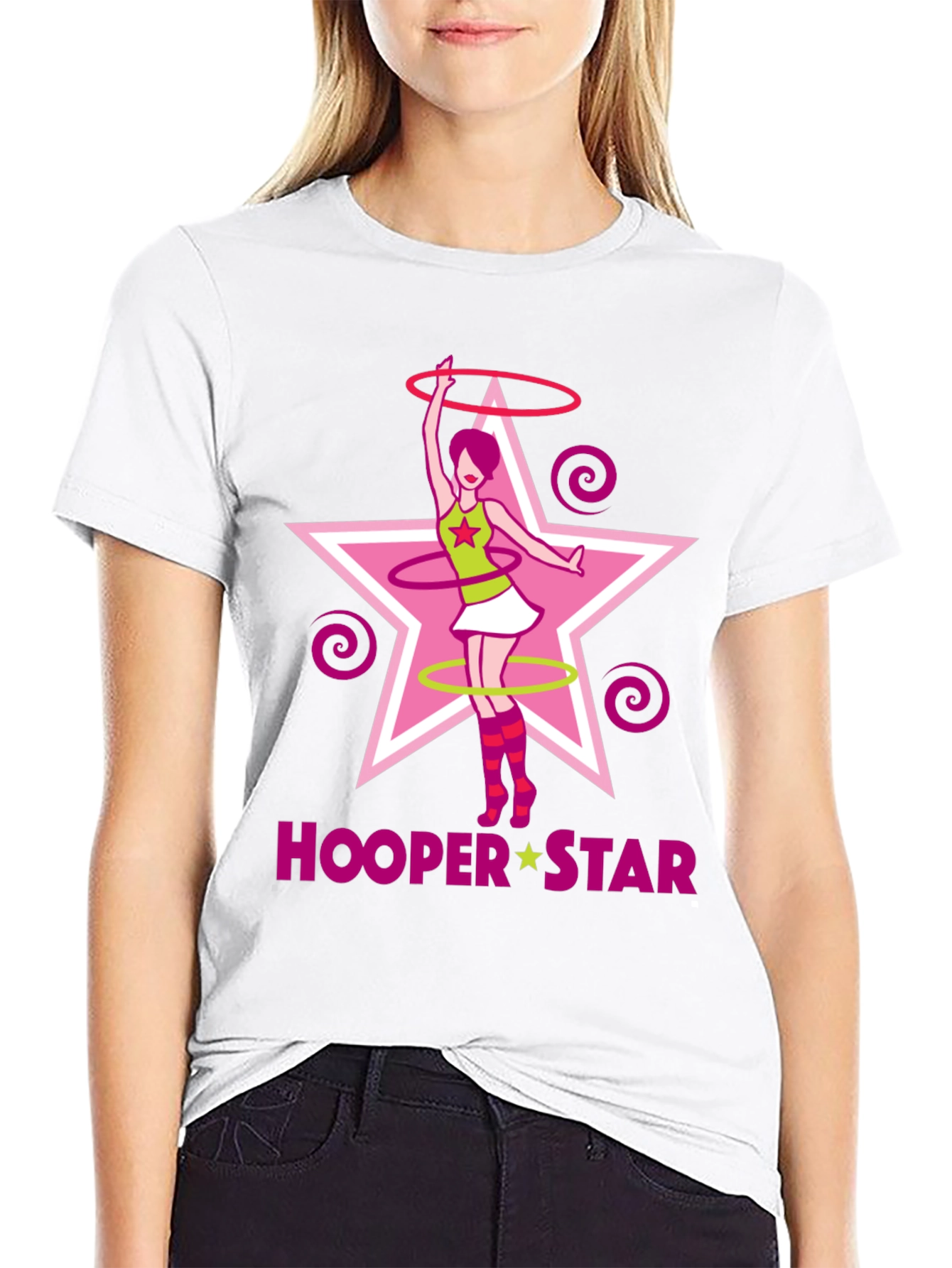 Hooper Star Graphic T-Shirt - Black Cotton Tee