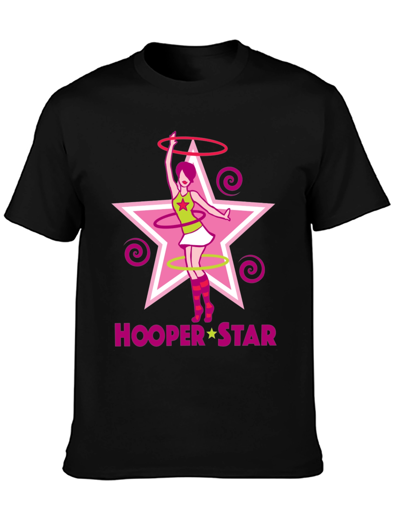 Hooper Star Graphic T-Shirt - Black Cotton Tee