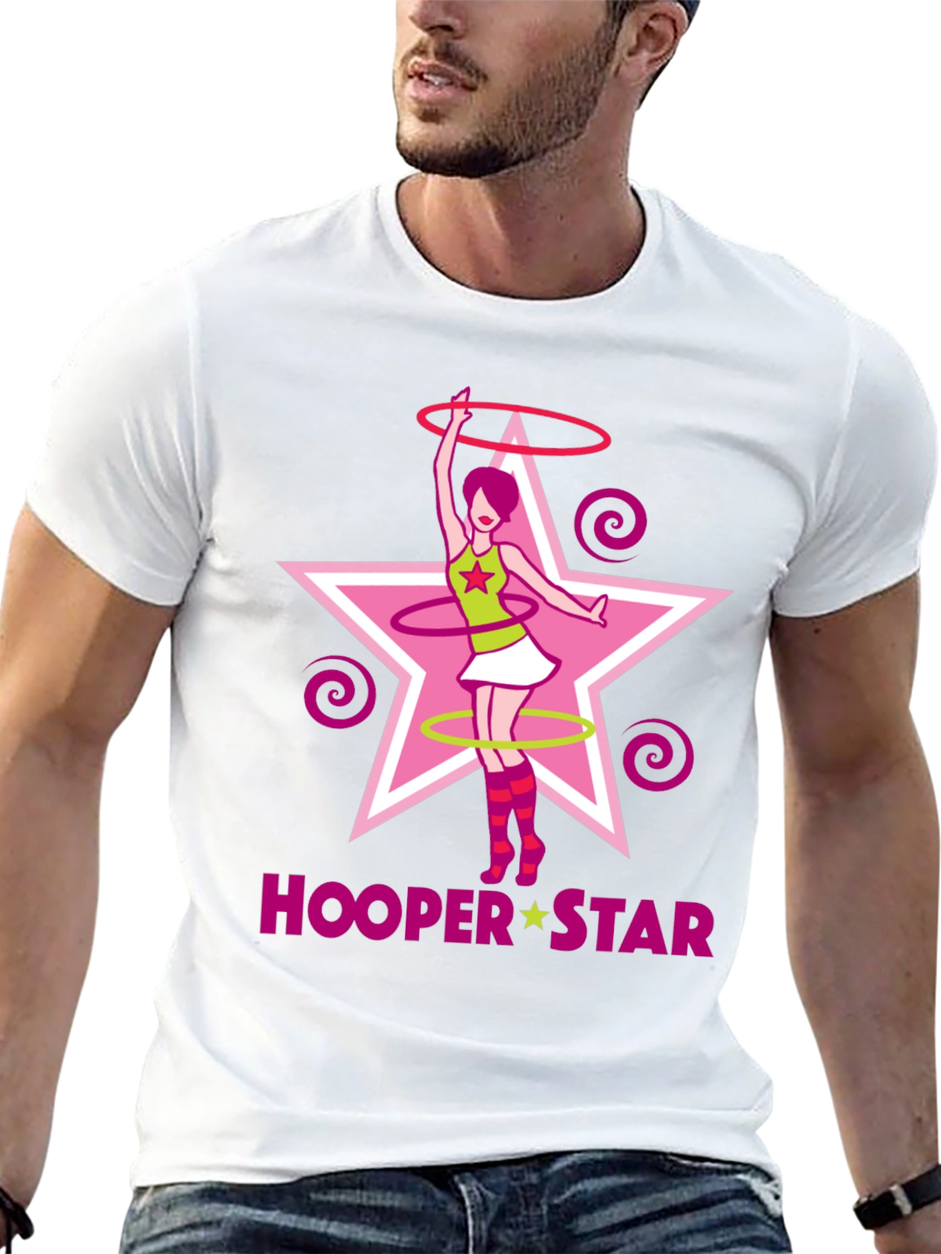Hooper Star Graphic T-Shirt - Black Cotton Tee