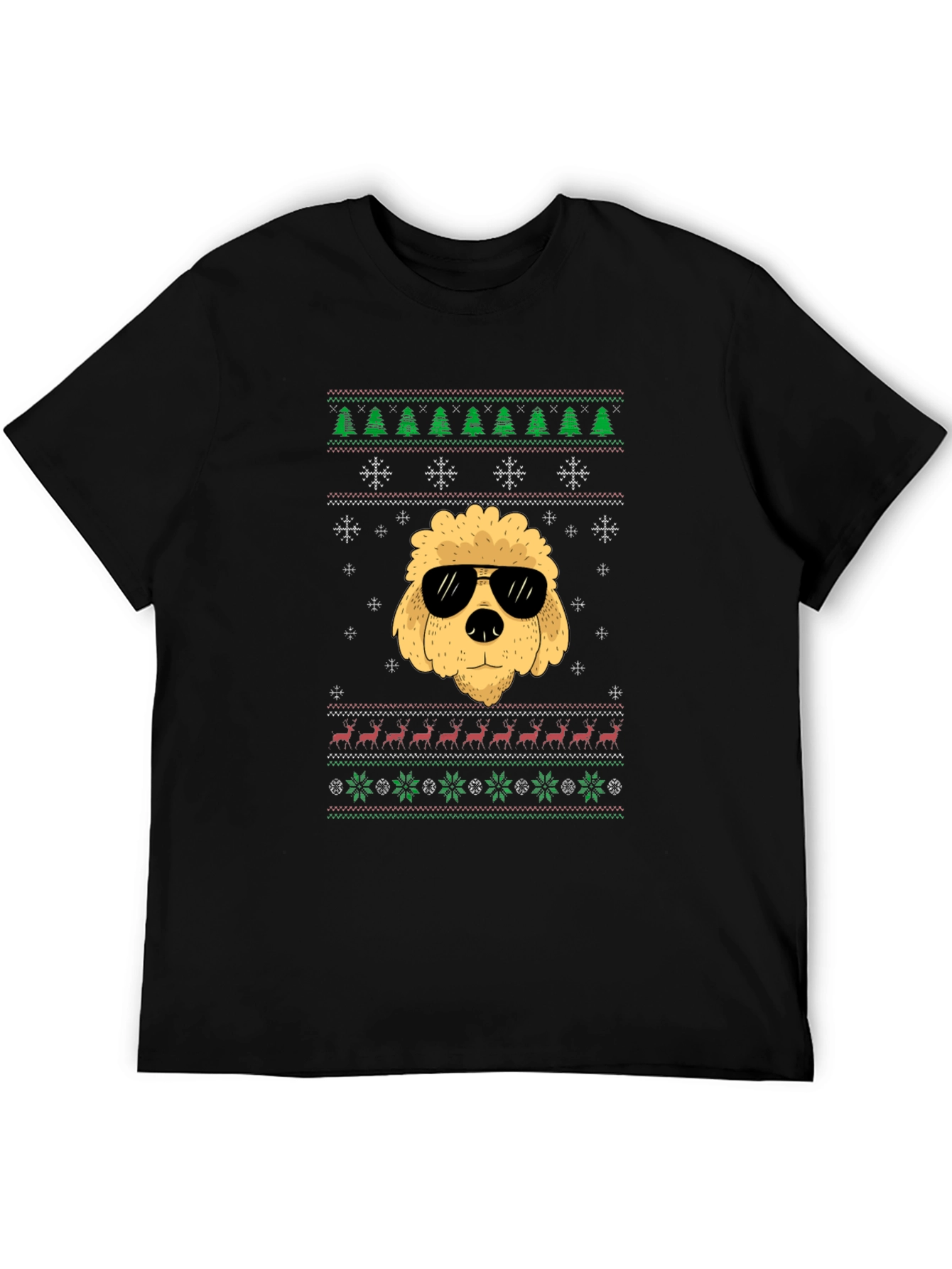 Funny Dog Ugly Christmas Sweater T-Shirt