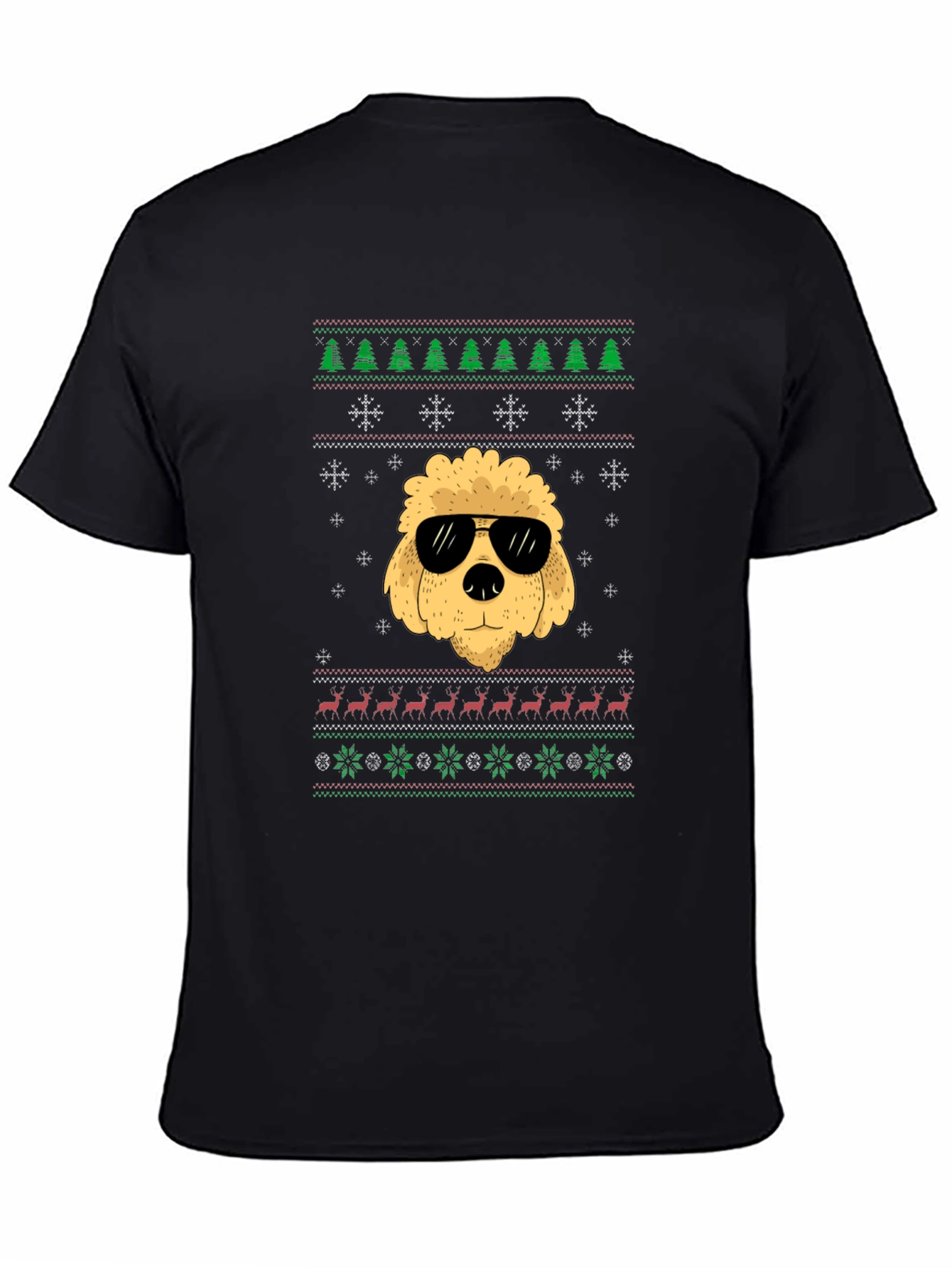 Funny Dog Ugly Christmas Sweater T-Shirt