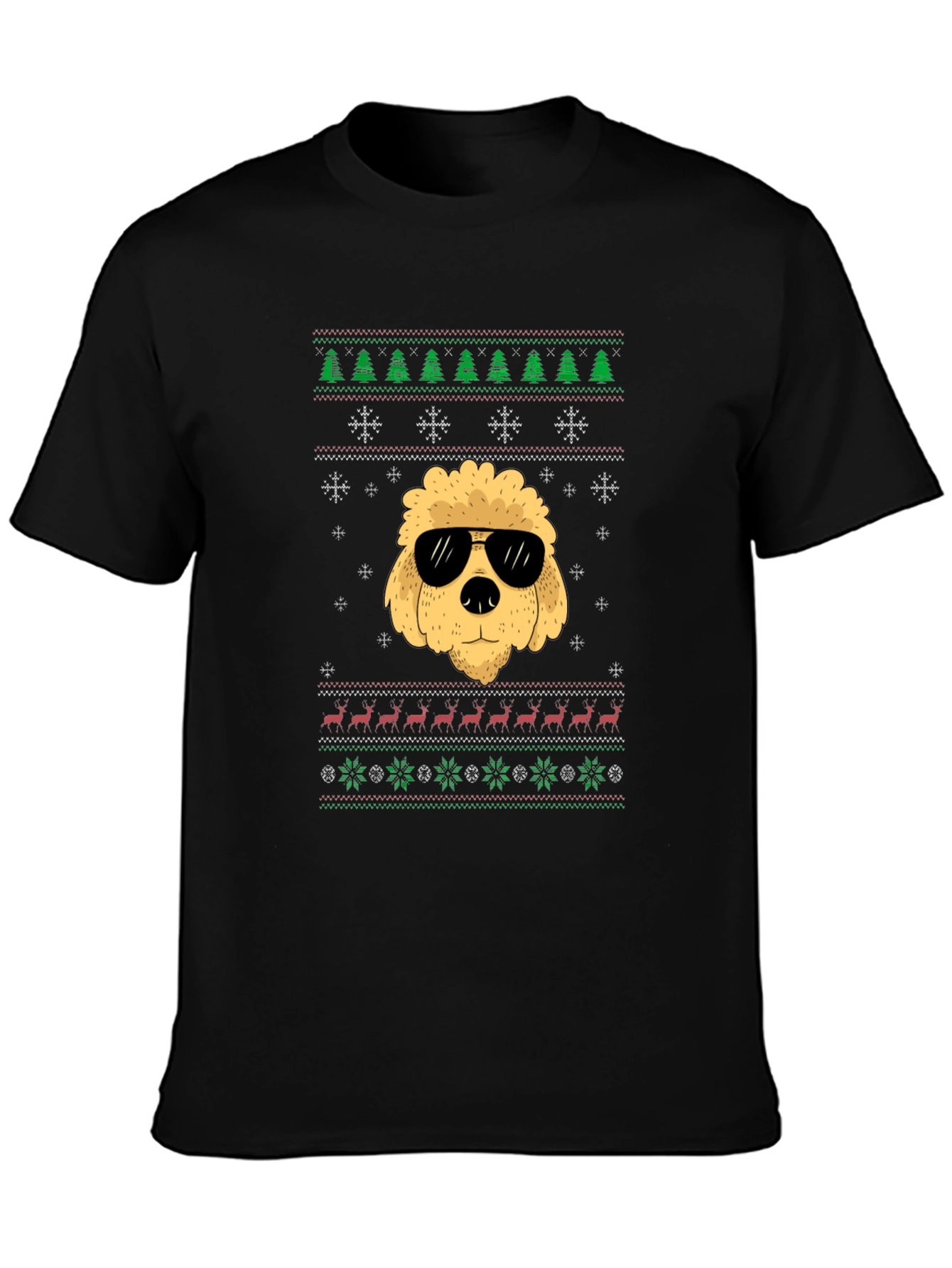 Funny Dog Ugly Christmas Sweater T-Shirt