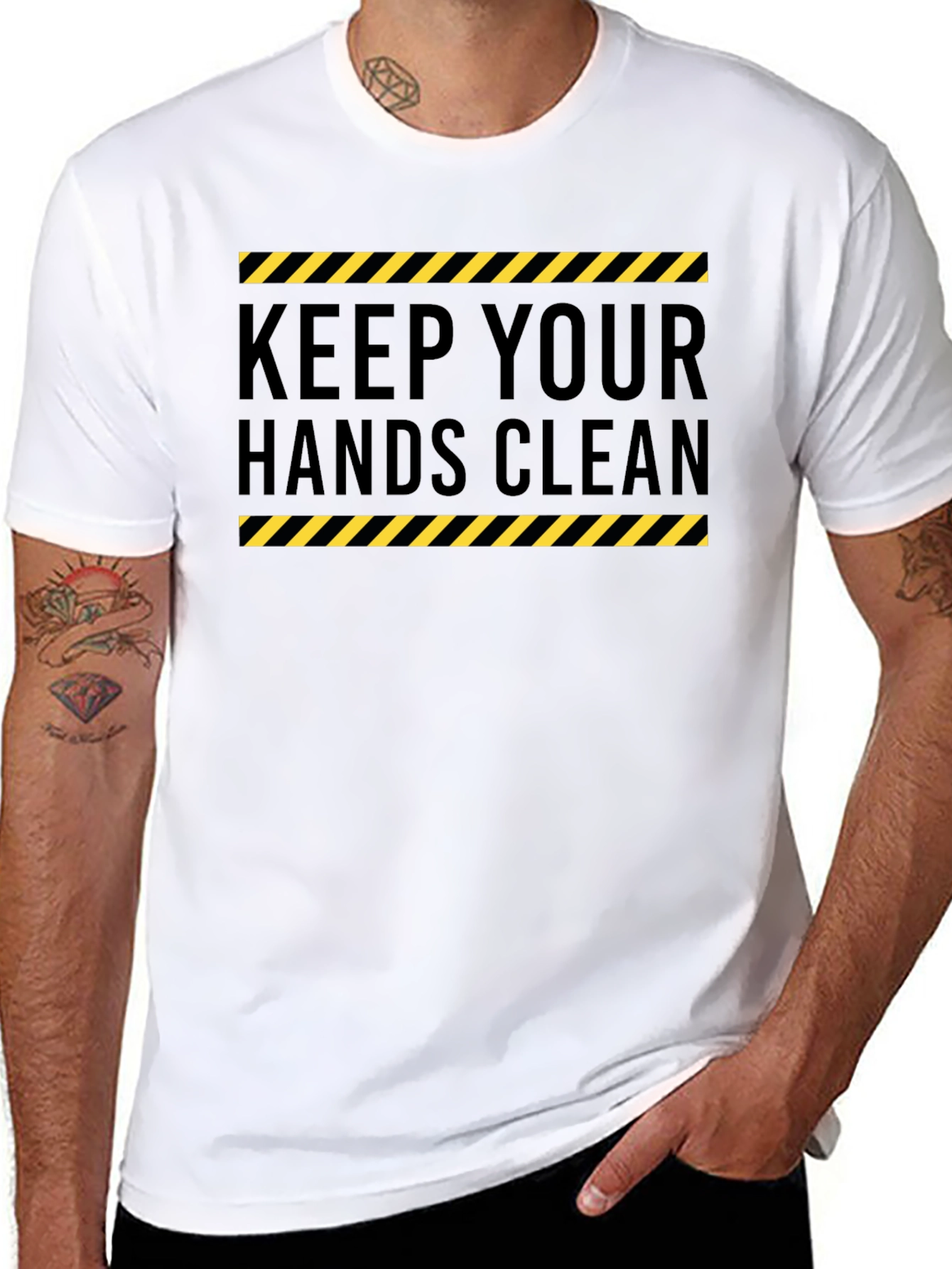 Keep Your Hands Clean - Black T-Shirt