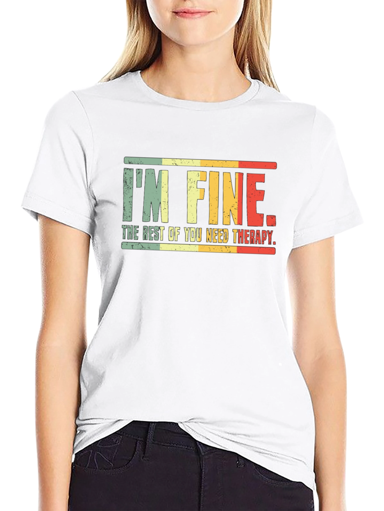 Im Fine You Need Therapy Graphic Tee